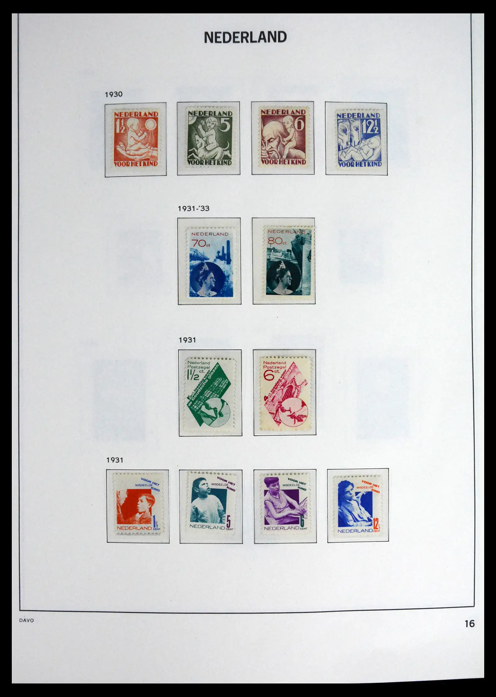 41590 0017 - Postzegelverzameling 41590 Nederland compleet 1852-1977.