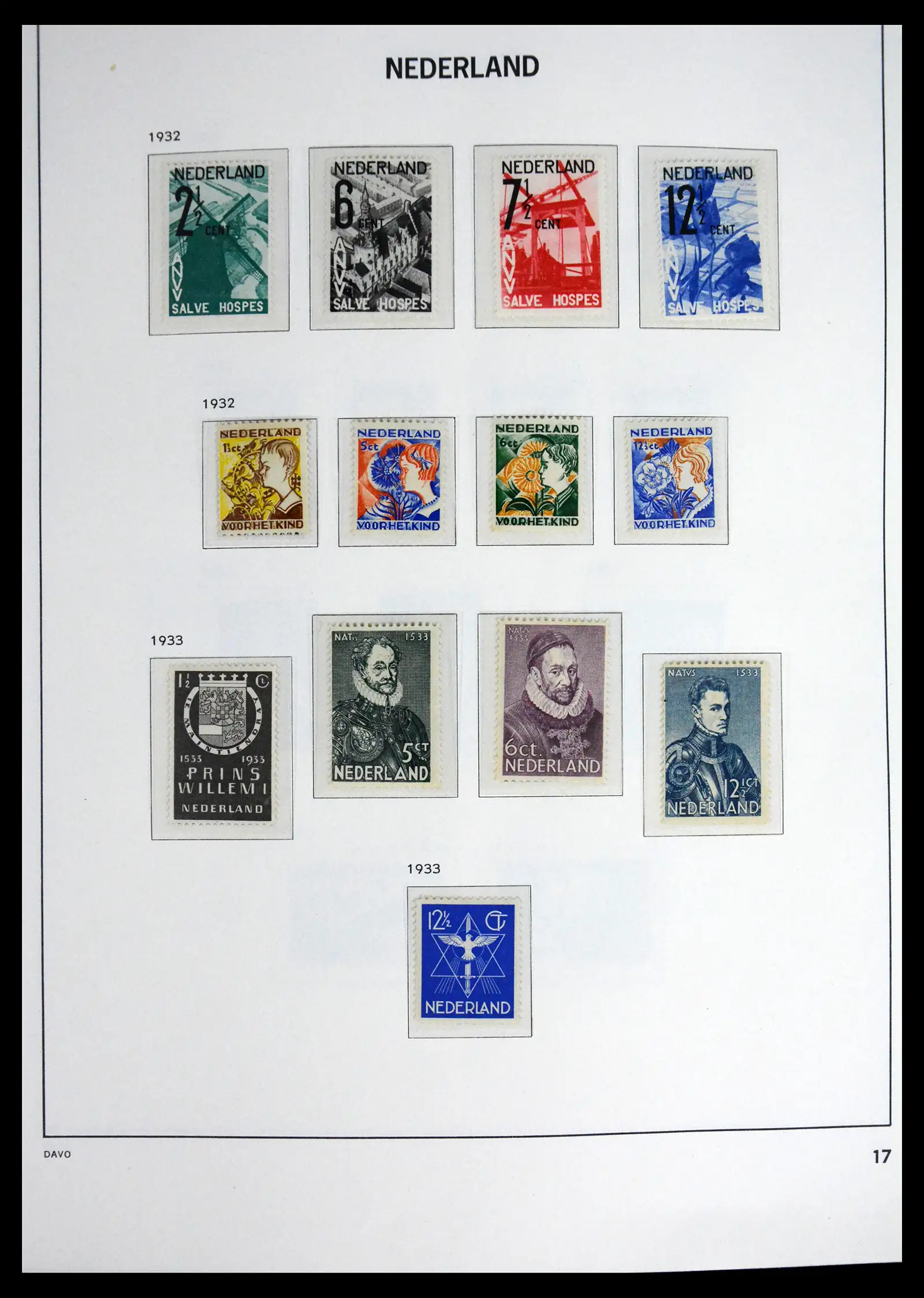 41590 0018 - Postzegelverzameling 41590 Nederland compleet 1852-1977.