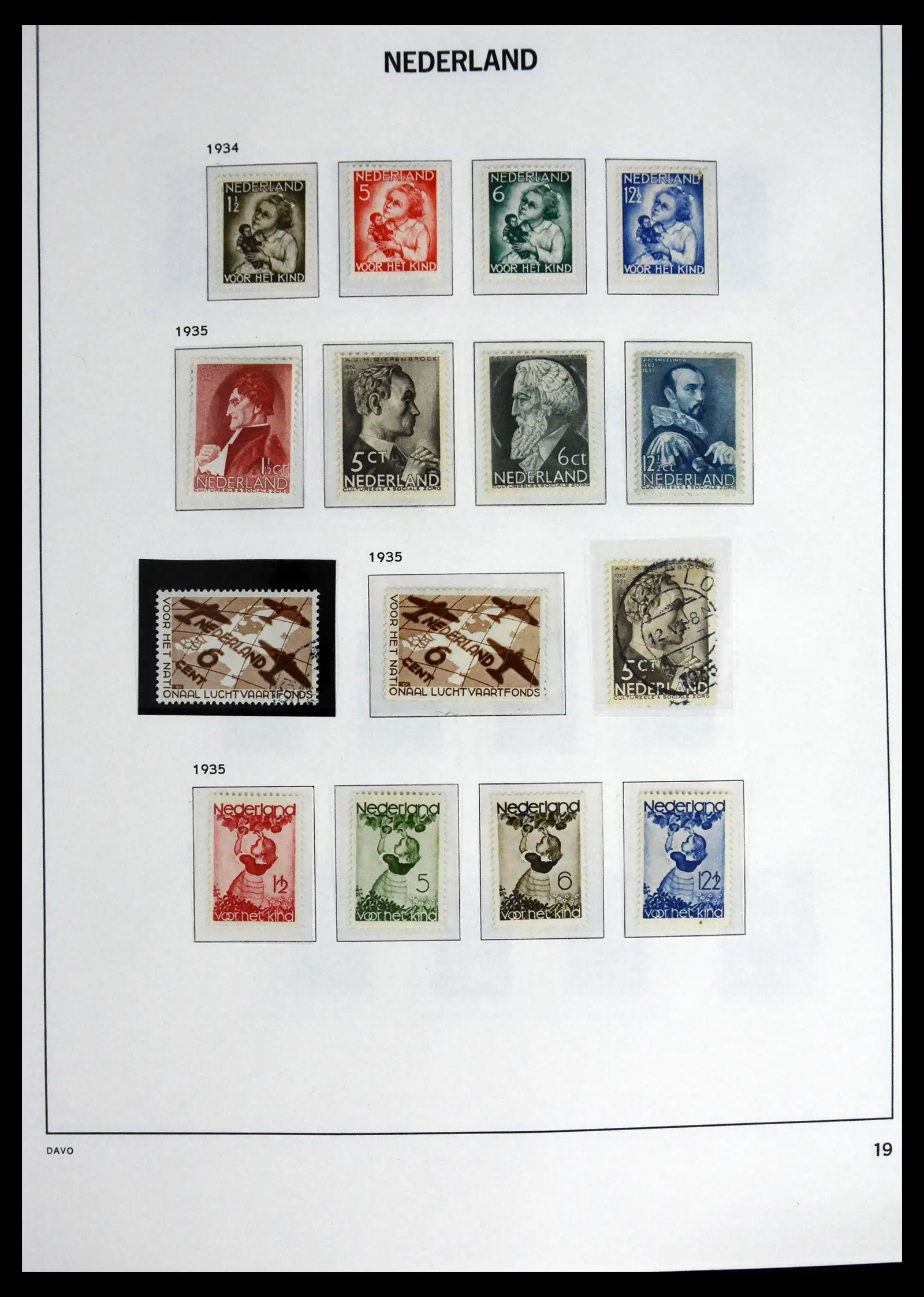 41590 0020 - Postzegelverzameling 41590 Nederland compleet 1852-1977.