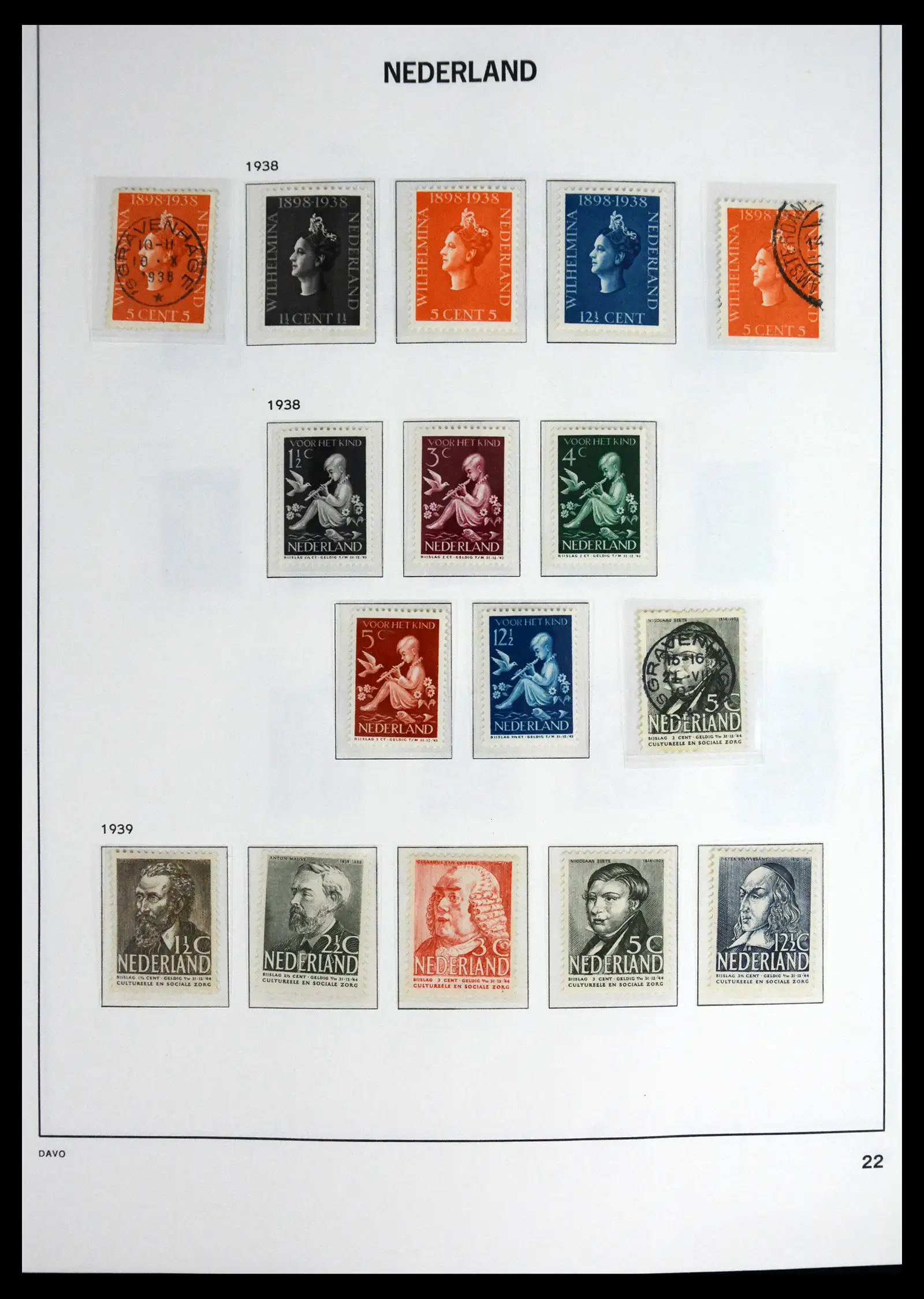 41590 0023 - Postzegelverzameling 41590 Nederland compleet 1852-1977.