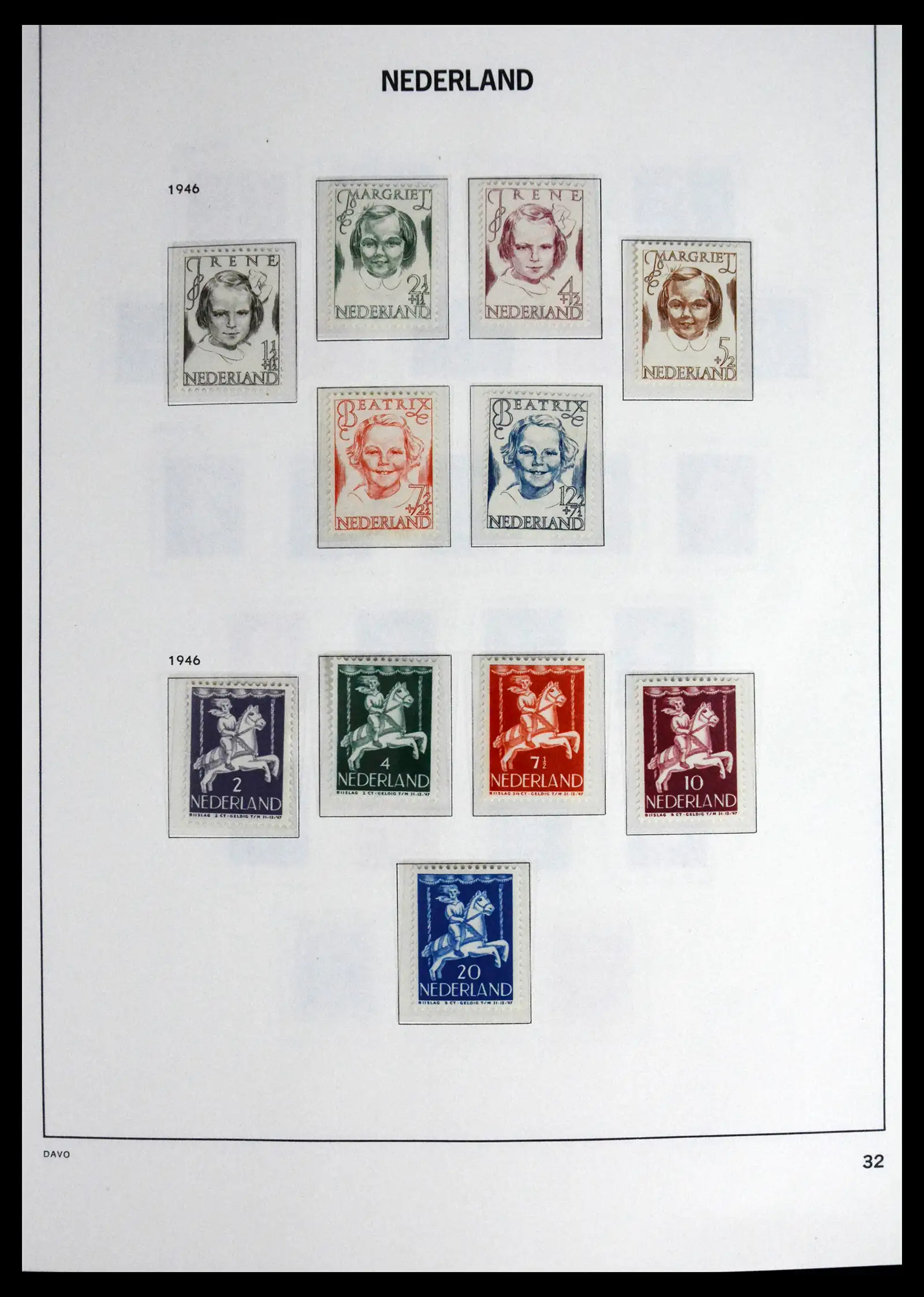 41590 0032 - Postzegelverzameling 41590 Nederland compleet 1852-1977.