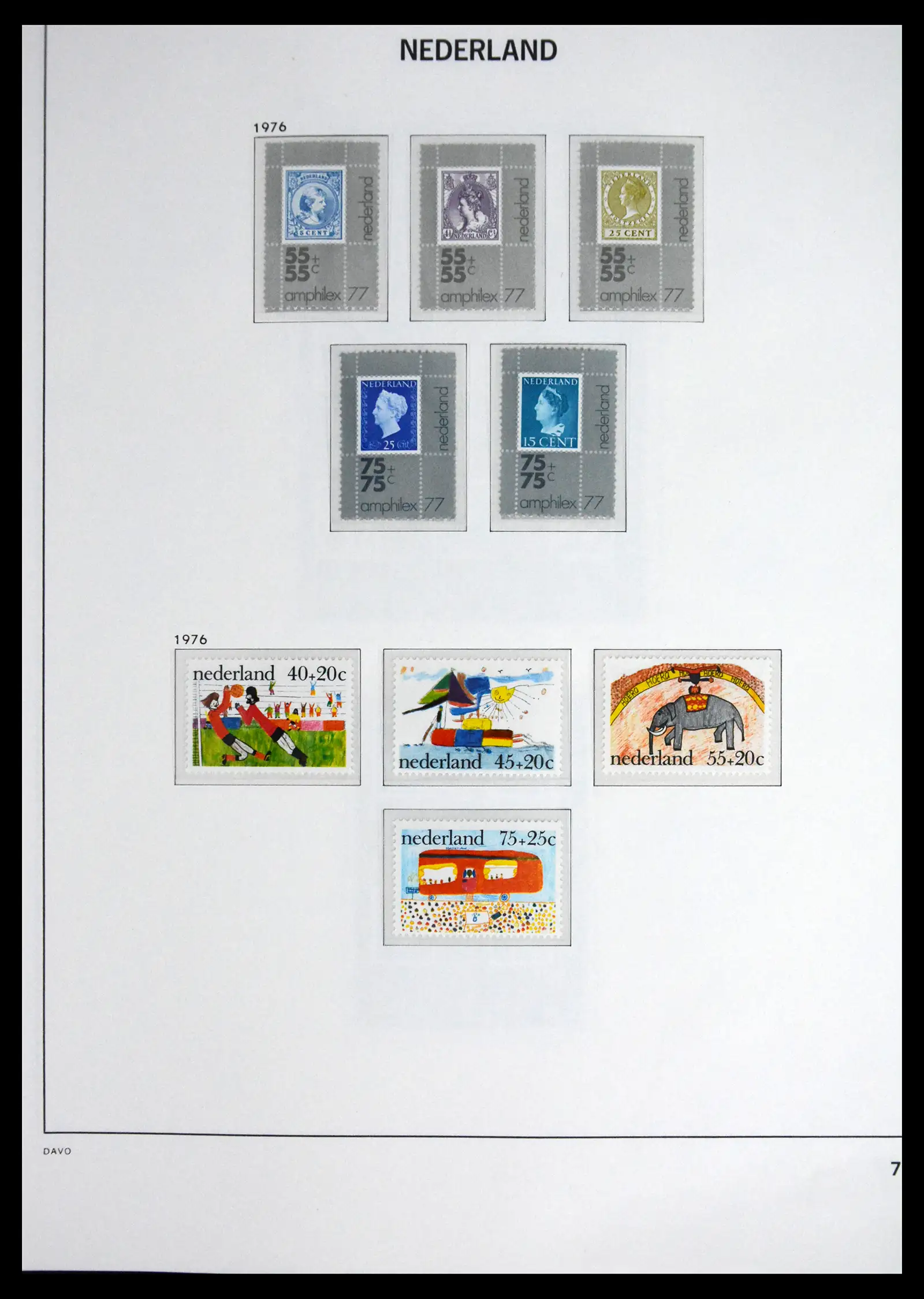41590 0079 - Postzegelverzameling 41590 Nederland compleet 1852-1977.