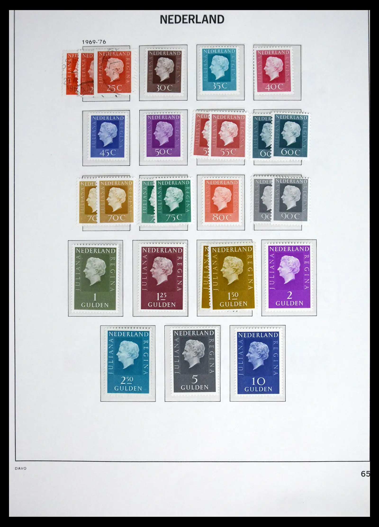 41590 0082 - Postzegelverzameling 41590 Nederland compleet 1852-1977.