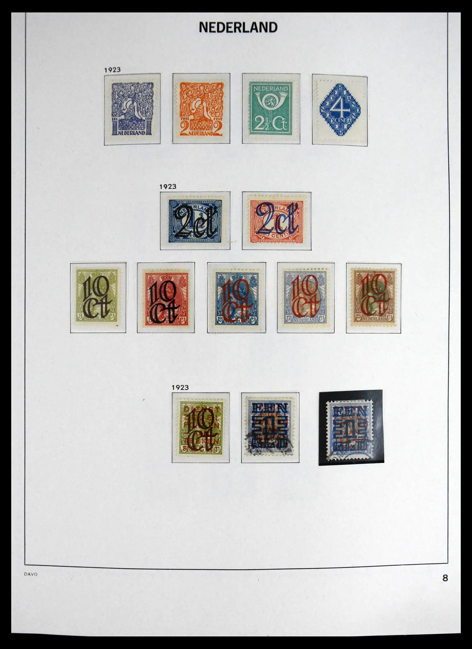 41595 0010 - Postzegelverzameling 41595 Nederland 1852-1977.