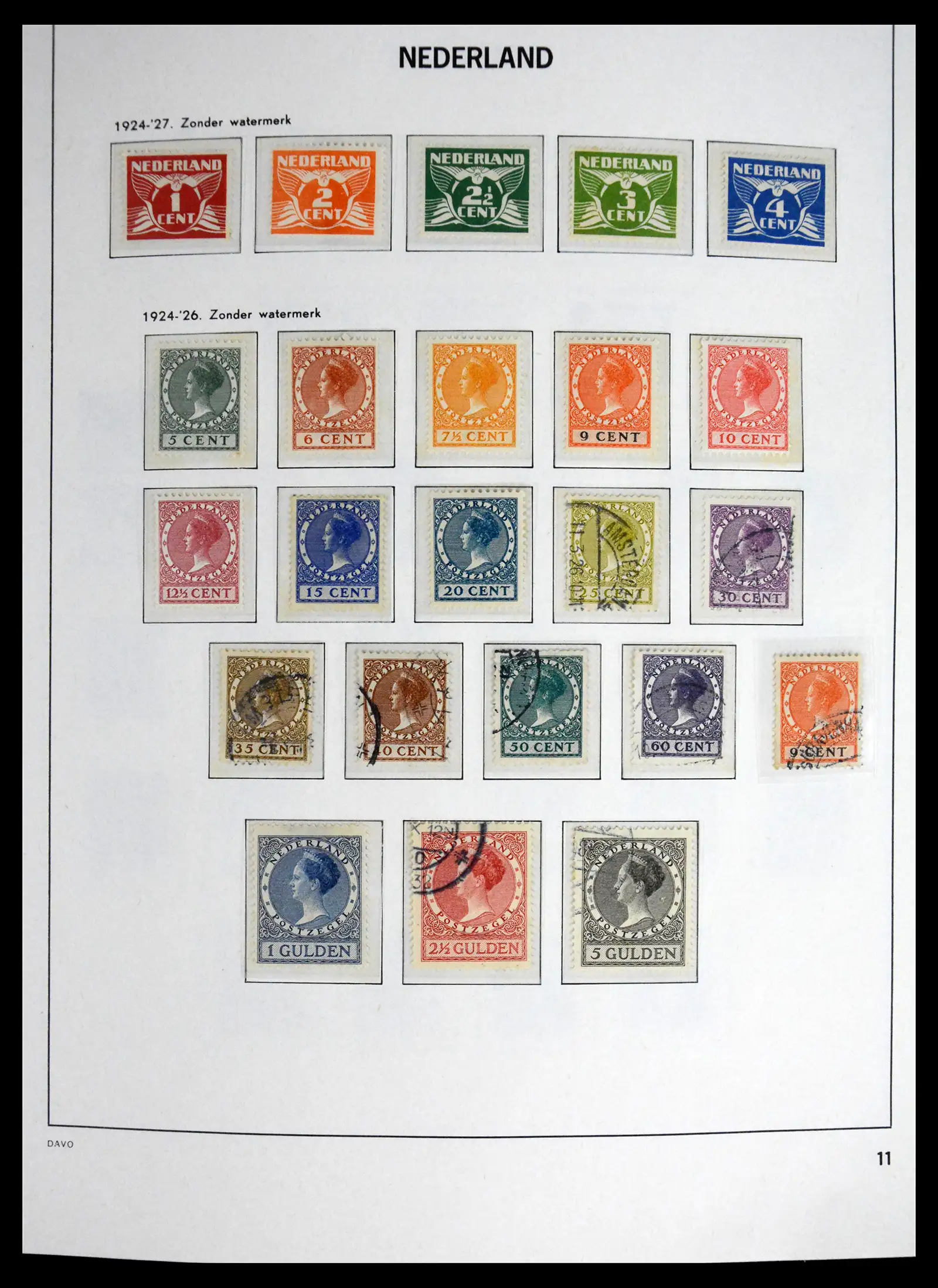 41595 0013 - Postzegelverzameling 41595 Nederland 1852-1977.