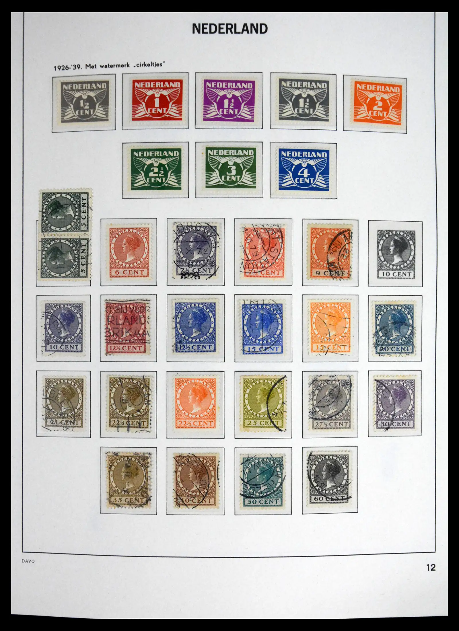 41595 0014 - Postzegelverzameling 41595 Nederland 1852-1977.