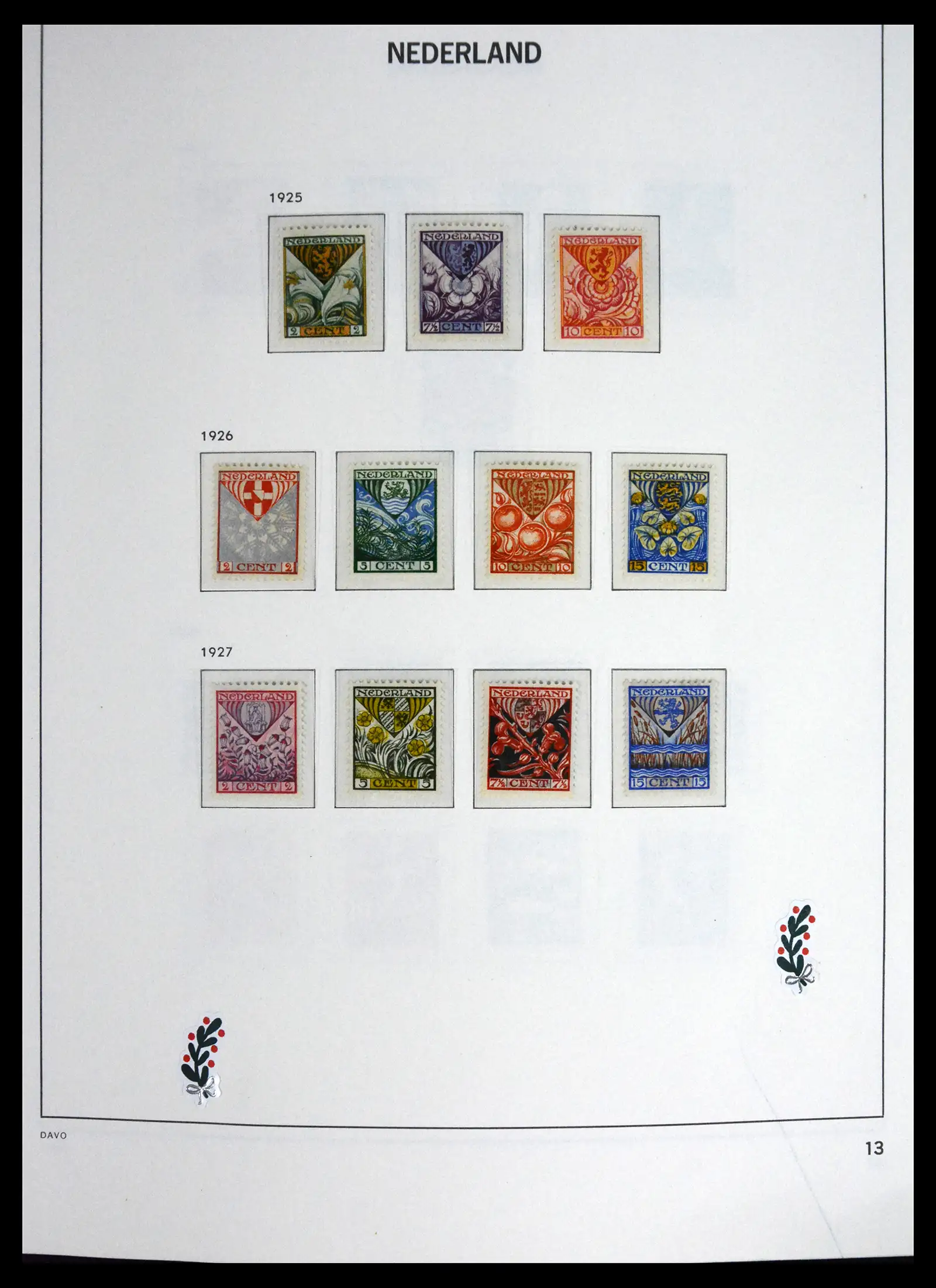 41595 0015 - Postzegelverzameling 41595 Nederland 1852-1977.