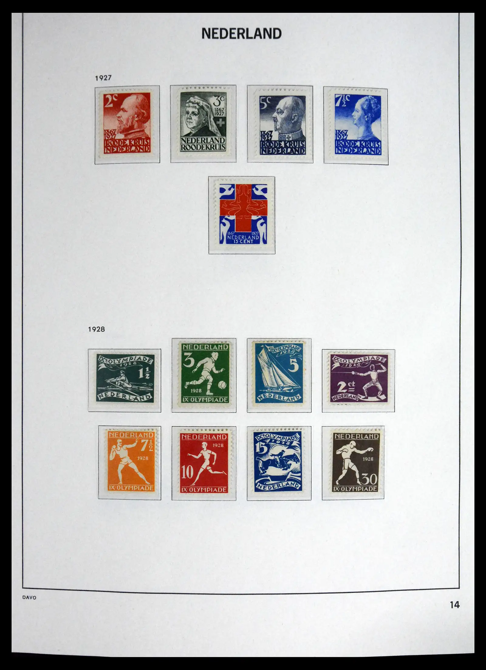 41595 0016 - Postzegelverzameling 41595 Nederland 1852-1977.