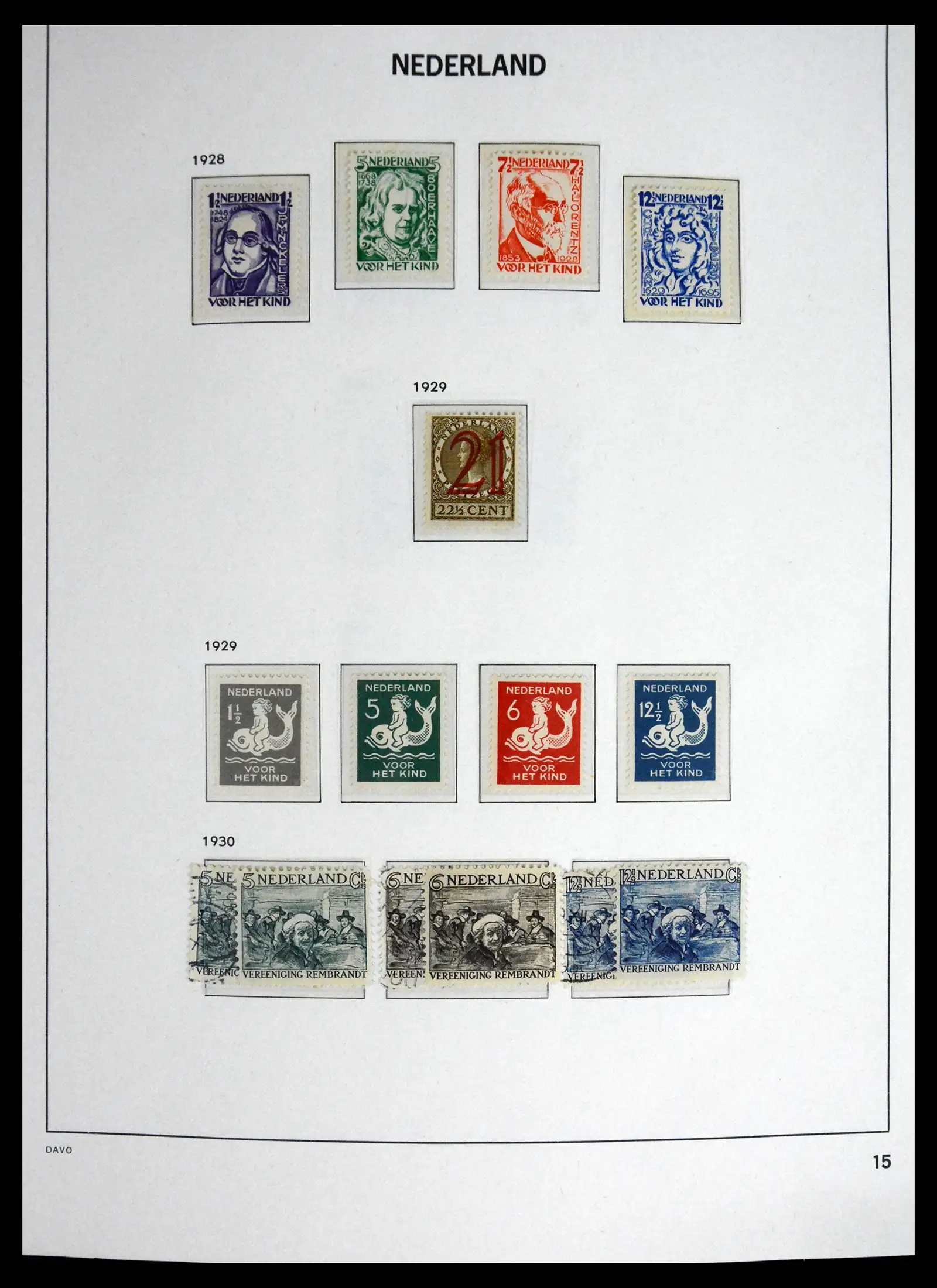 41595 0017 - Postzegelverzameling 41595 Nederland 1852-1977.