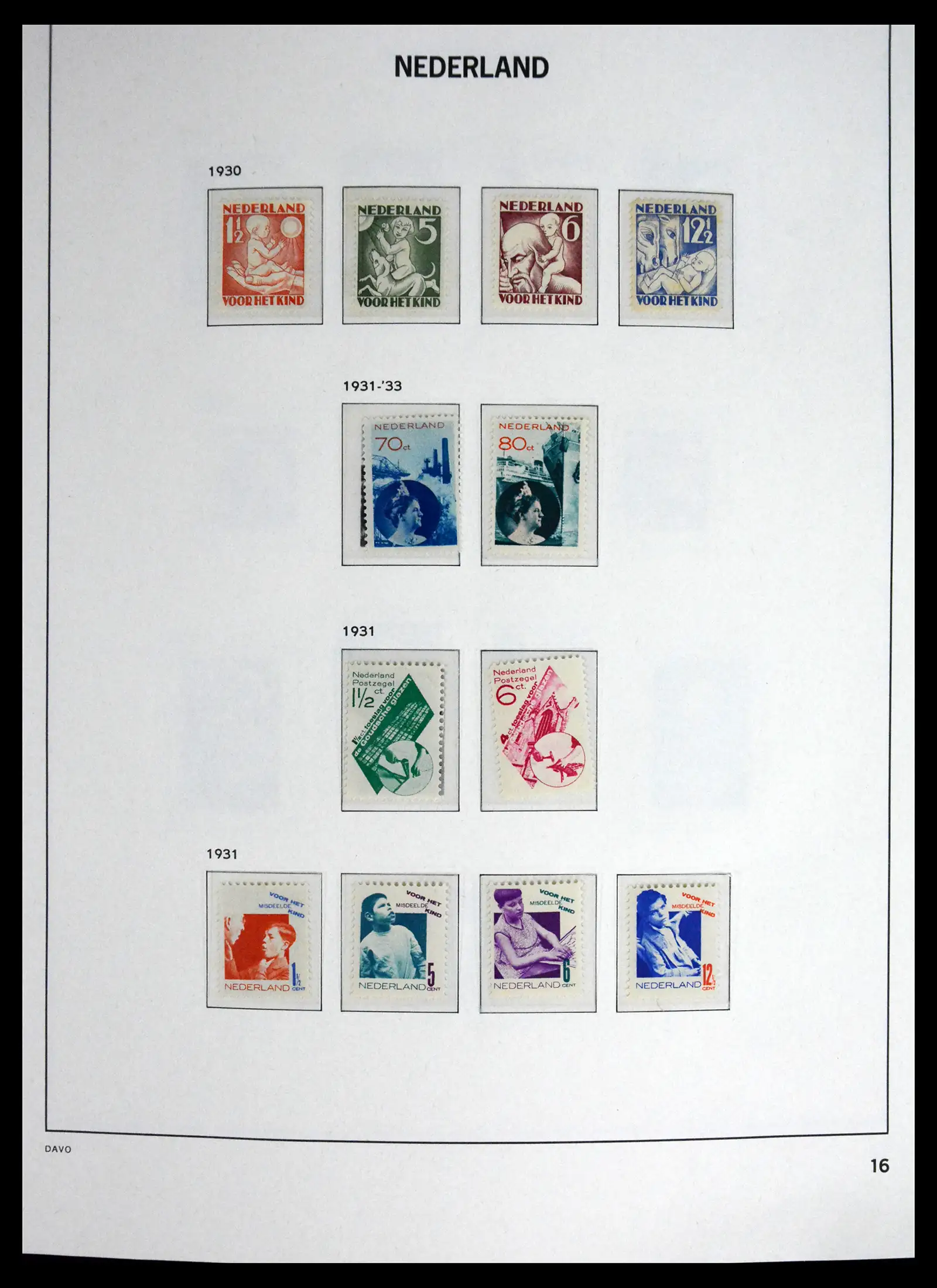 41595 0018 - Postzegelverzameling 41595 Nederland 1852-1977.