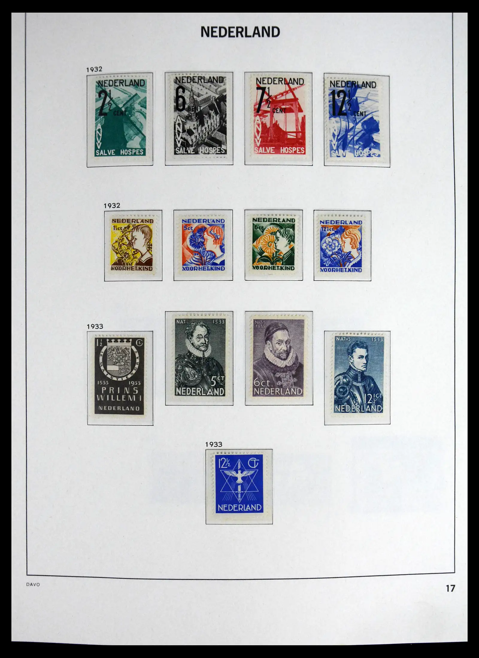 41595 0019 - Postzegelverzameling 41595 Nederland 1852-1977.