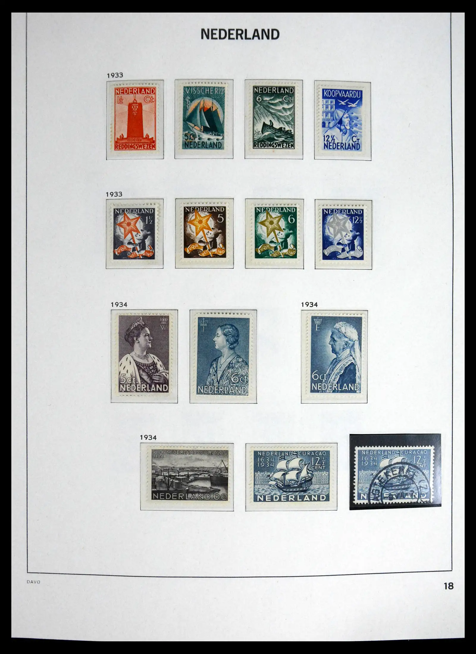 41595 0020 - Postzegelverzameling 41595 Nederland 1852-1977.