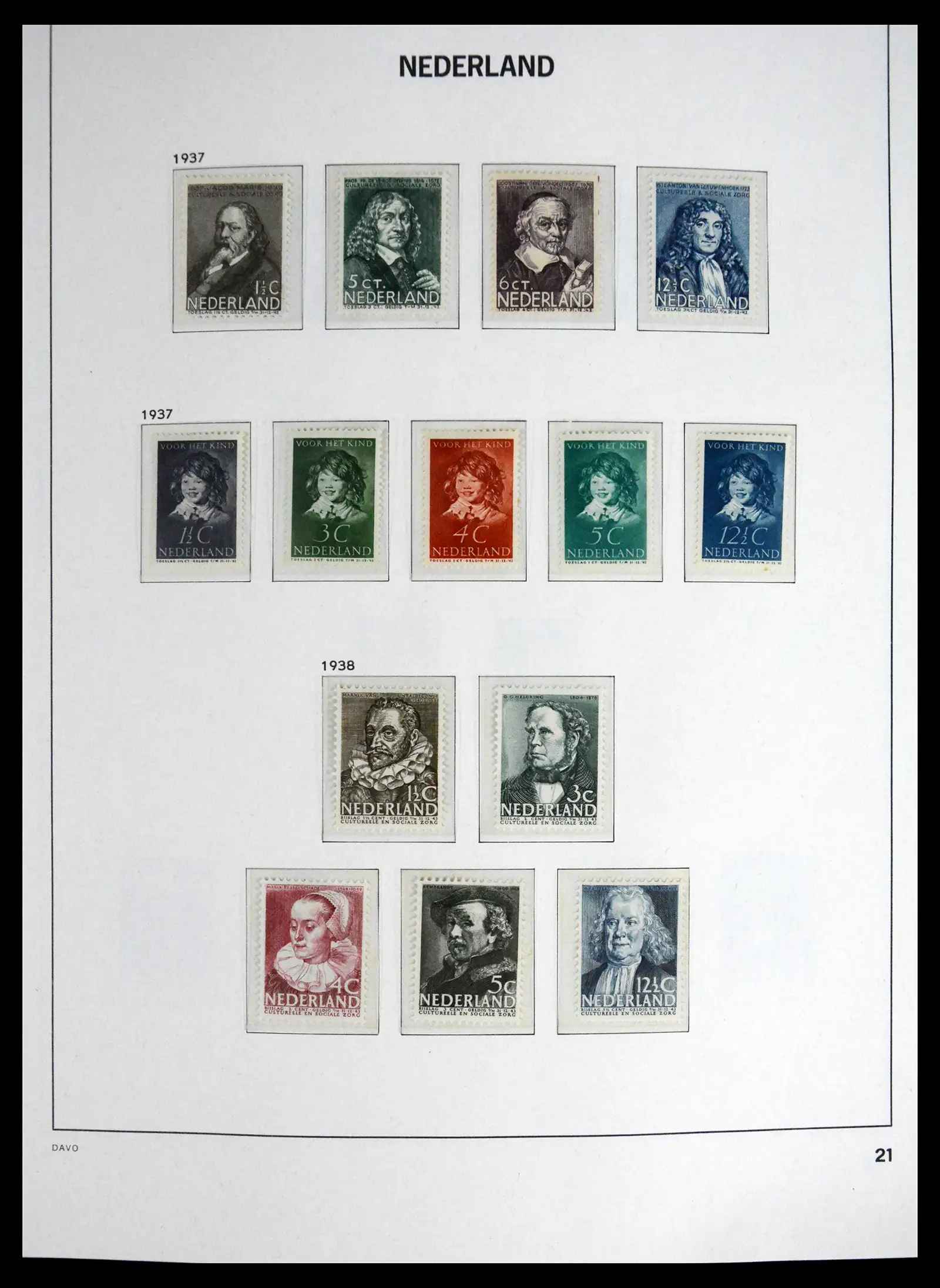 41595 0023 - Postzegelverzameling 41595 Nederland 1852-1977.