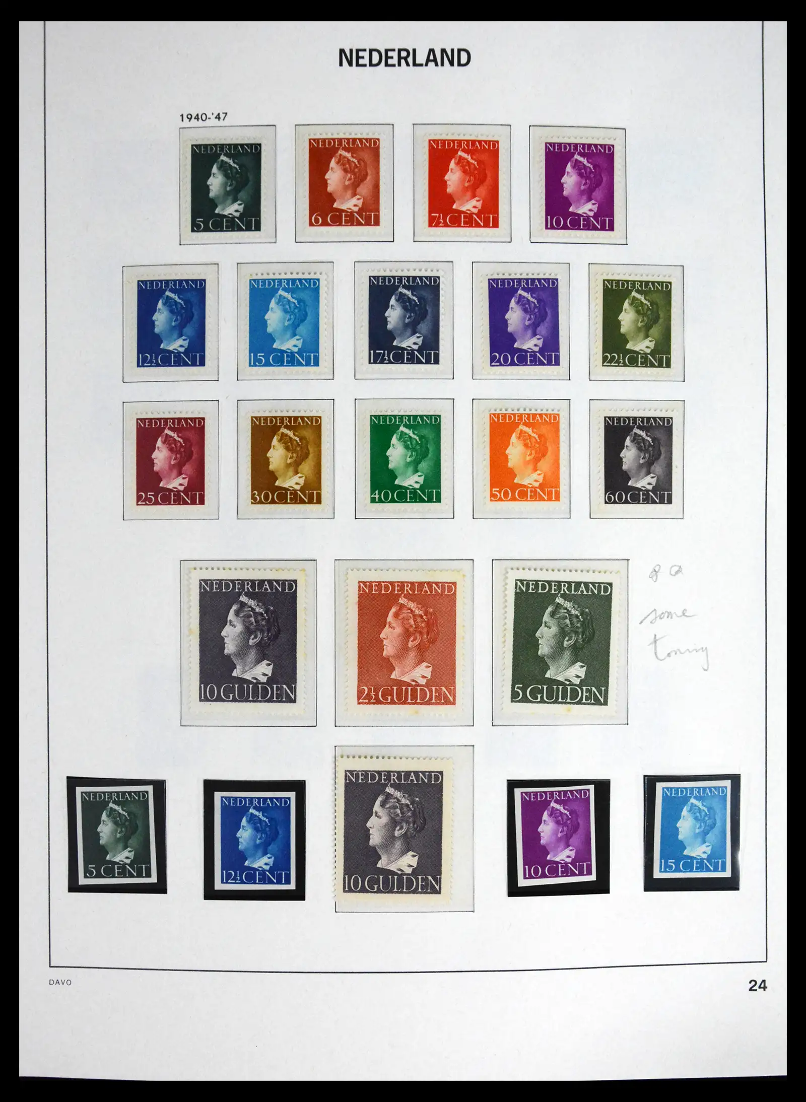 41595 0026 - Postzegelverzameling 41595 Nederland 1852-1977.