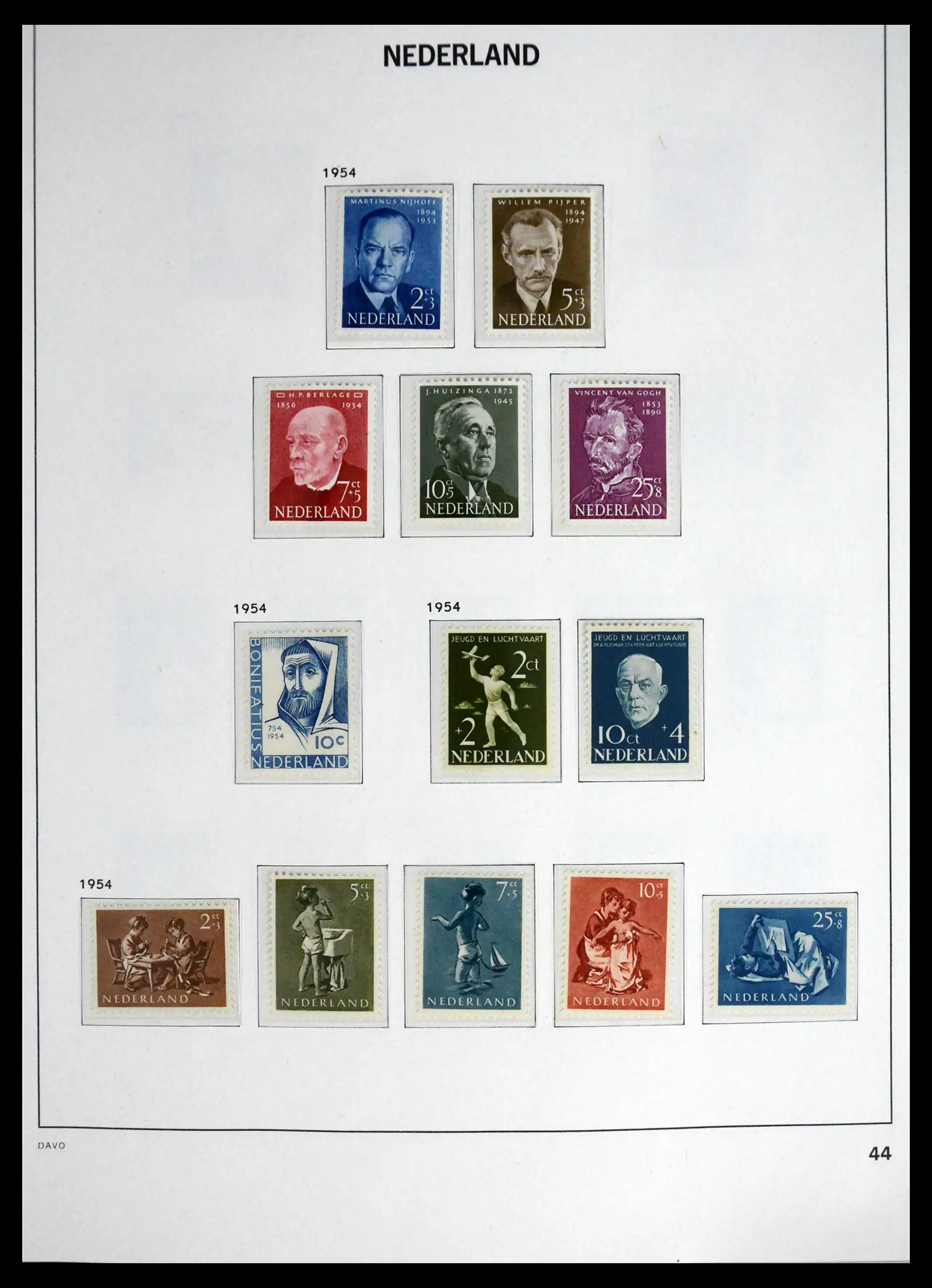 41595 0046 - Postzegelverzameling 41595 Nederland 1852-1977.