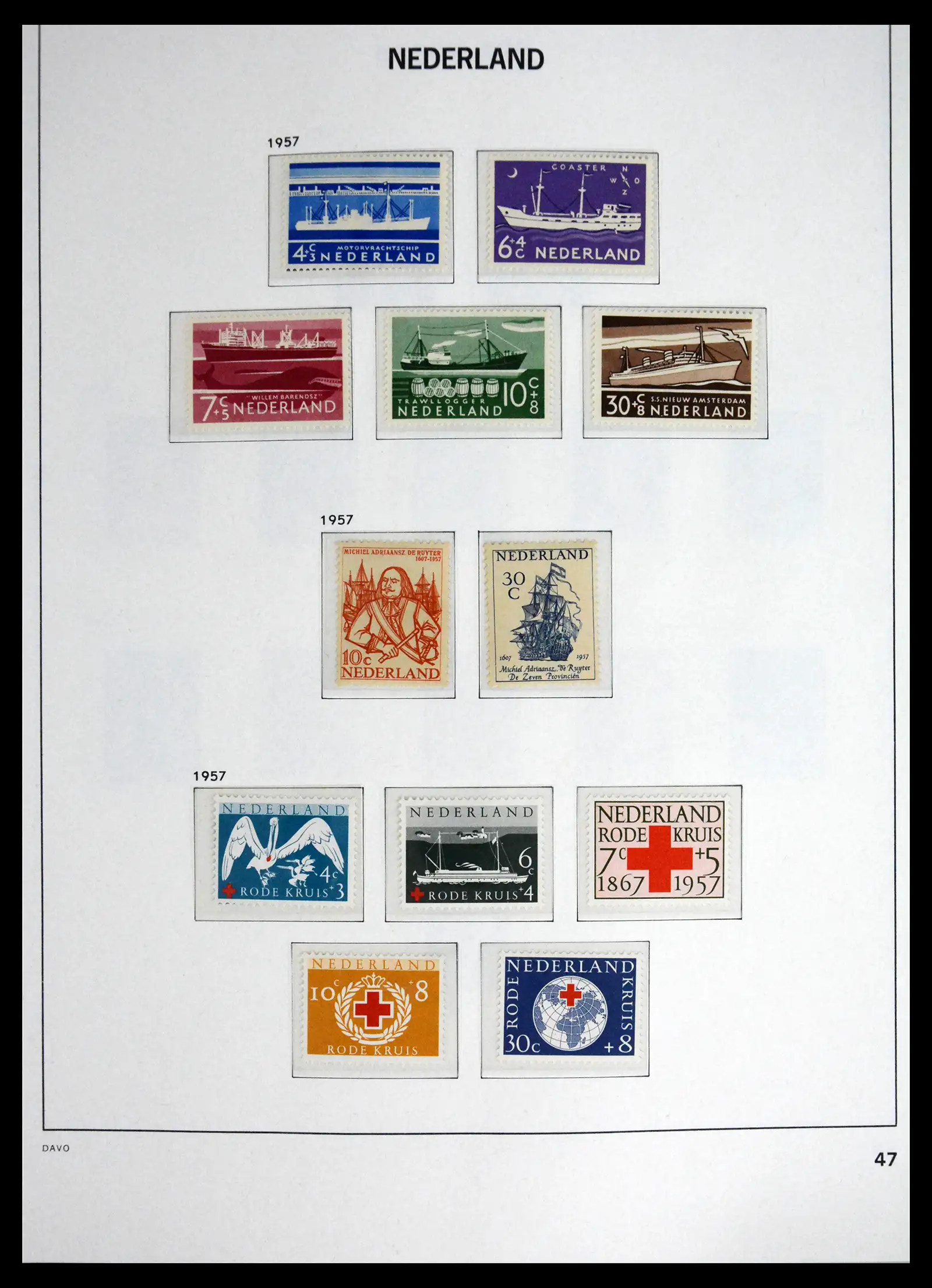 41595 0049 - Postzegelverzameling 41595 Nederland 1852-1977.