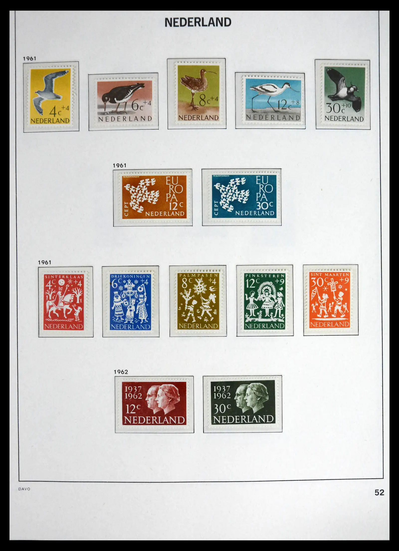 41595 0054 - Postzegelverzameling 41595 Nederland 1852-1977.