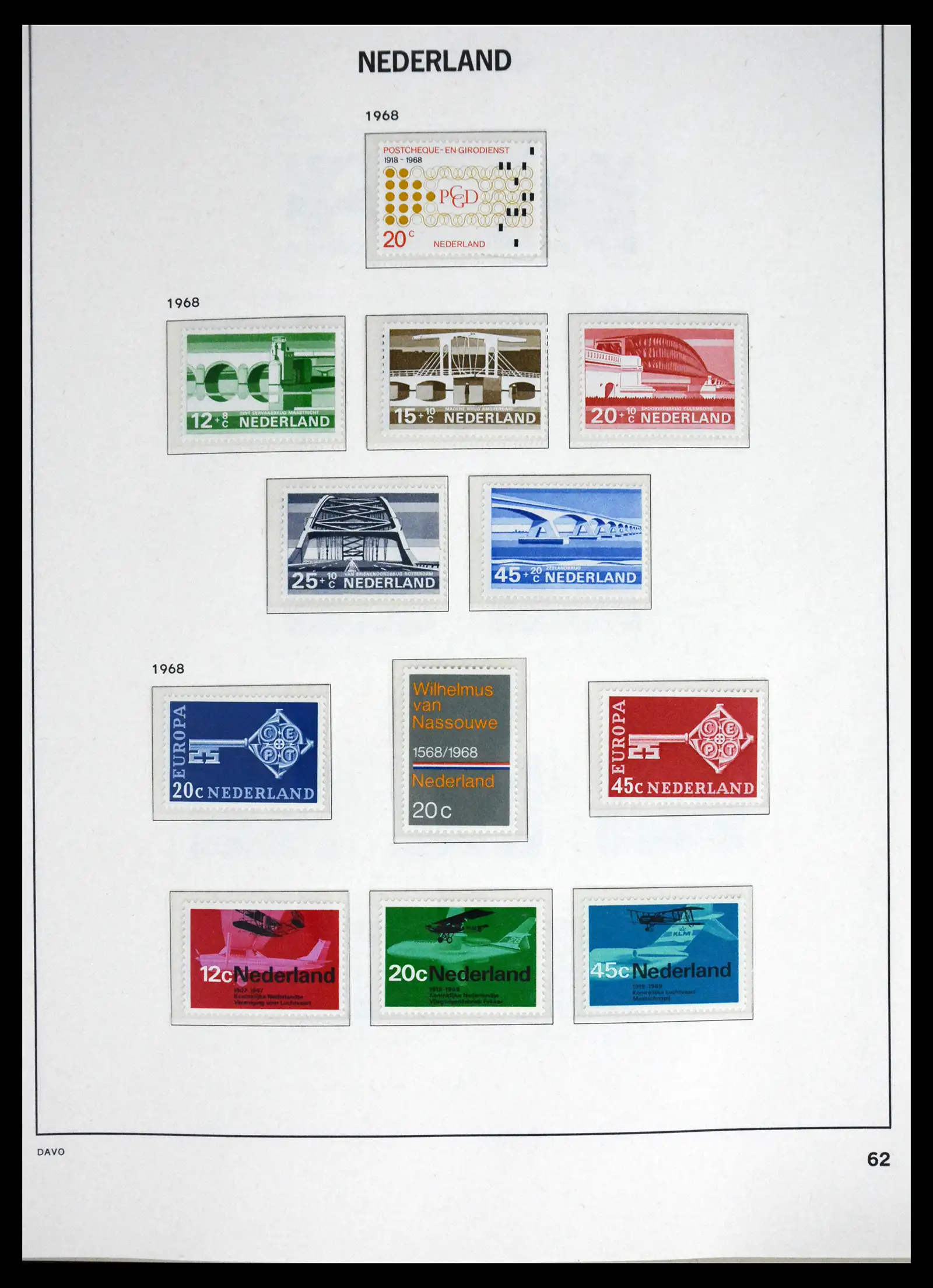 41595 0064 - Postzegelverzameling 41595 Nederland 1852-1977.