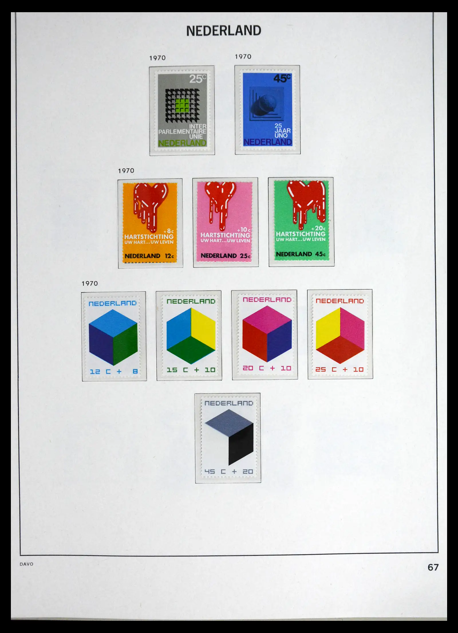 41595 0069 - Postzegelverzameling 41595 Nederland 1852-1977.