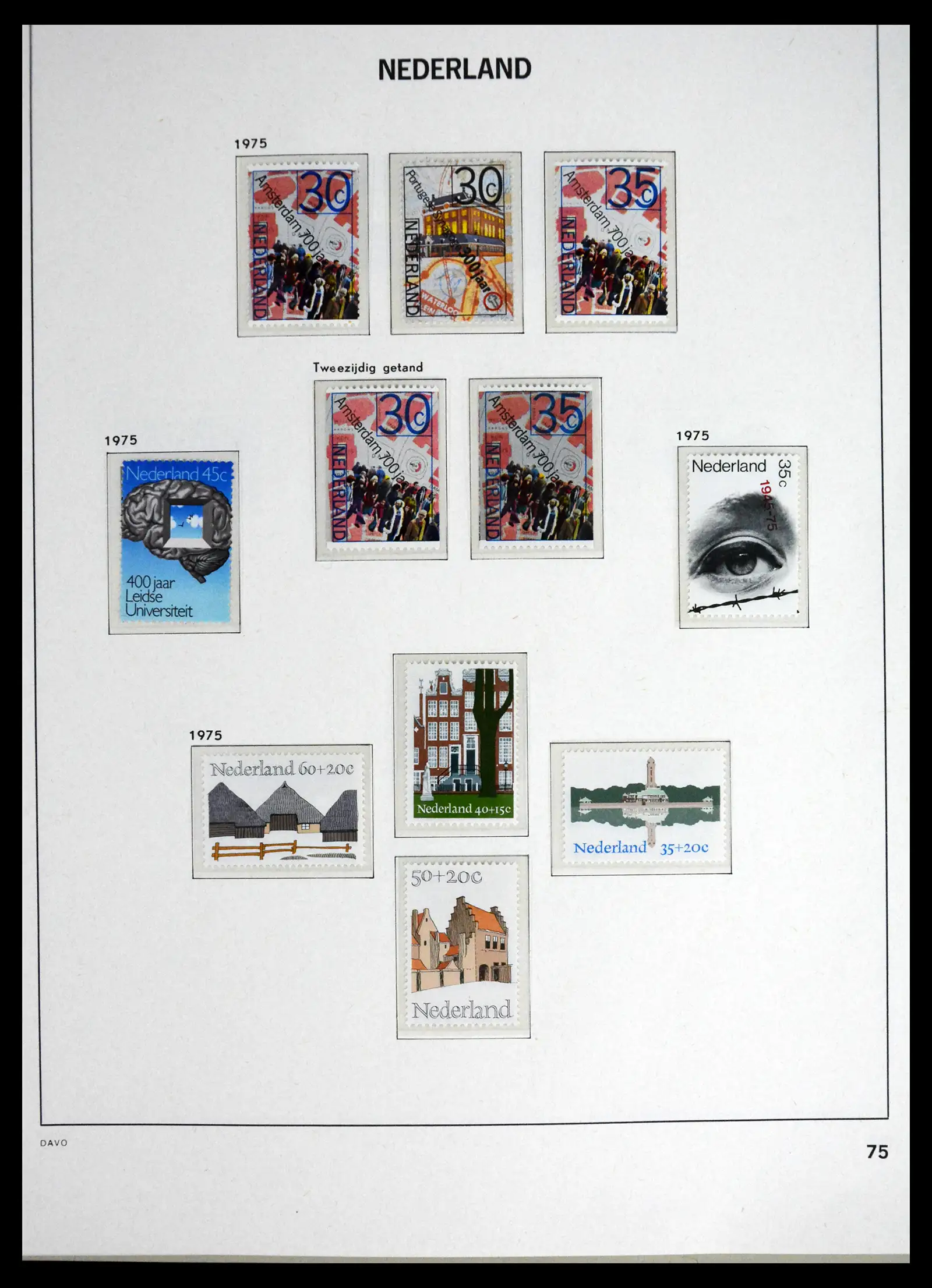 41595 0077 - Postzegelverzameling 41595 Nederland 1852-1977.