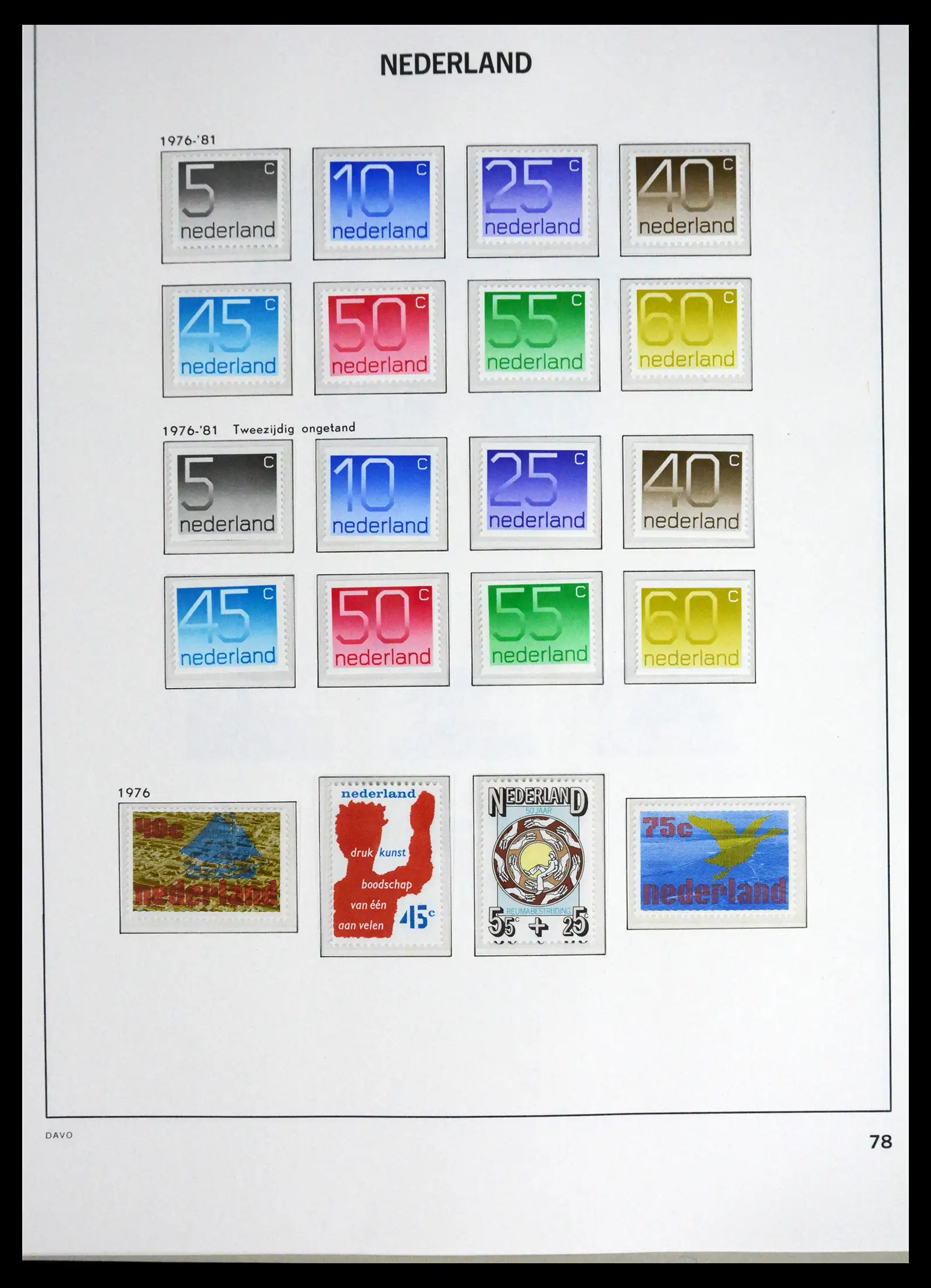 41595 0080 - Postzegelverzameling 41595 Nederland 1852-1977.