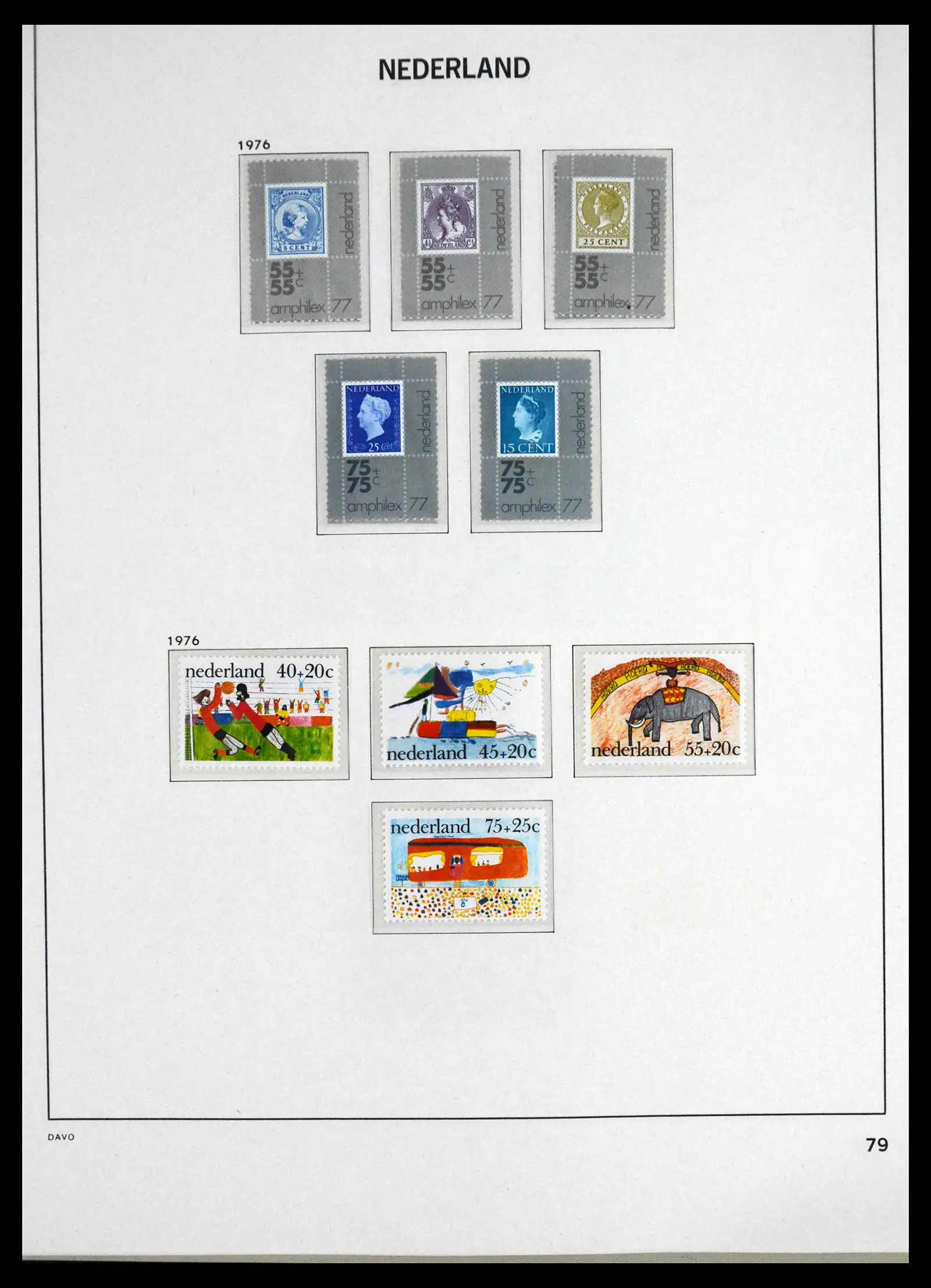 41595 0081 - Postzegelverzameling 41595 Nederland 1852-1977.