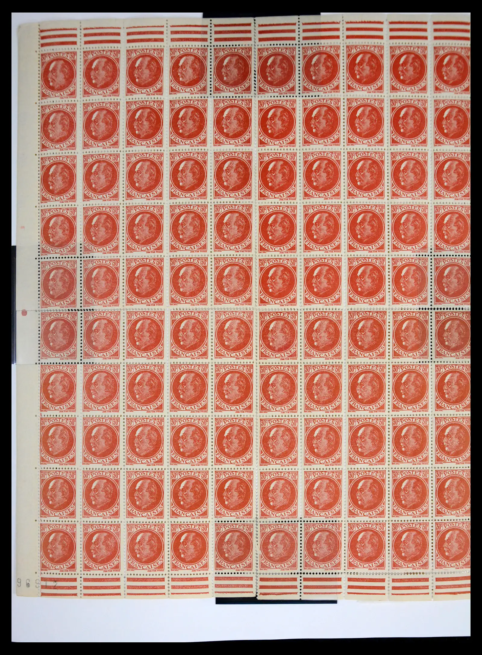 41596 0012 - Stamp collection 41596 France sheets/part sheets 1938-1970.