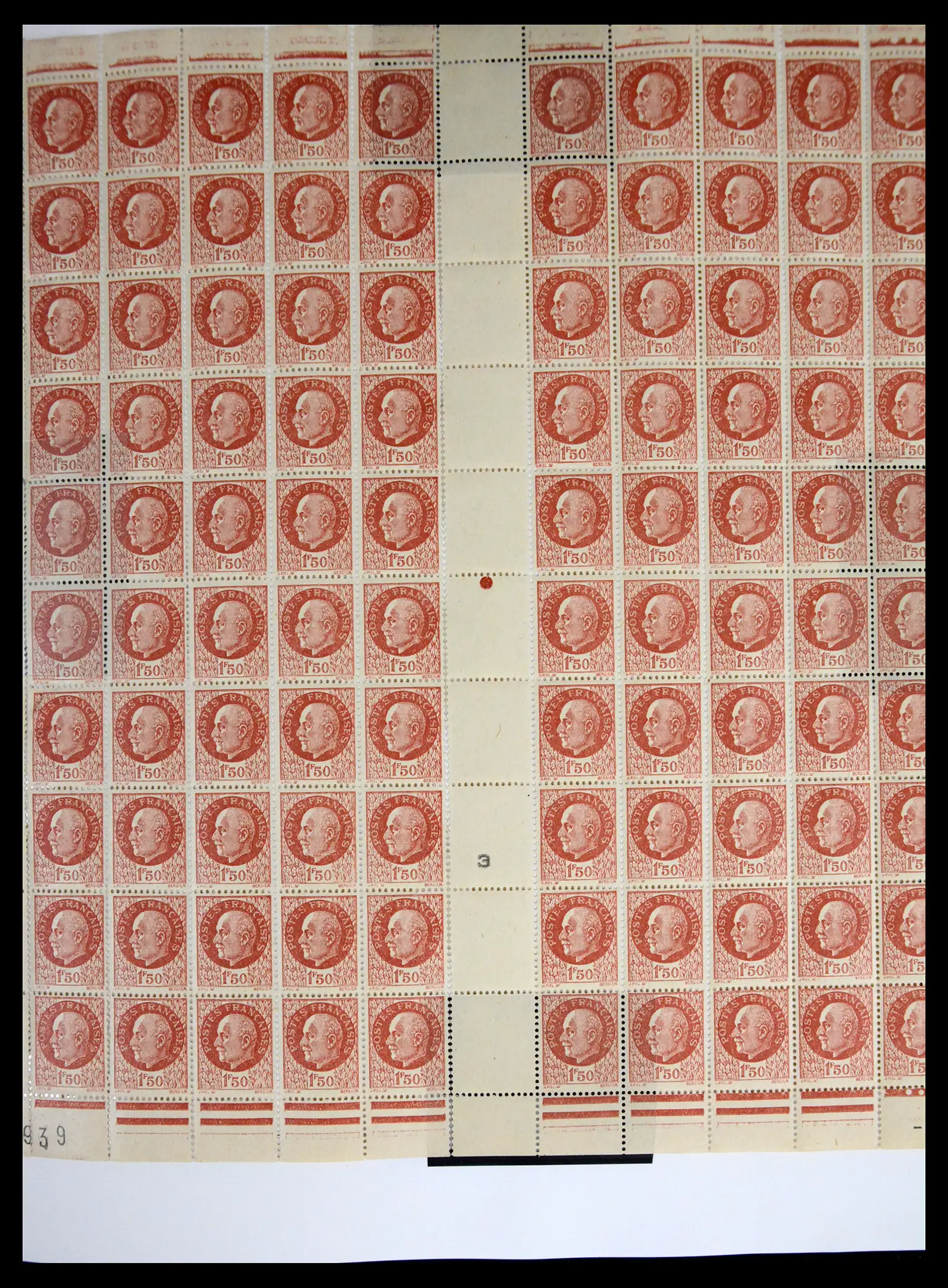 41596 0014 - Stamp collection 41596 France sheets/part sheets 1938-1970.