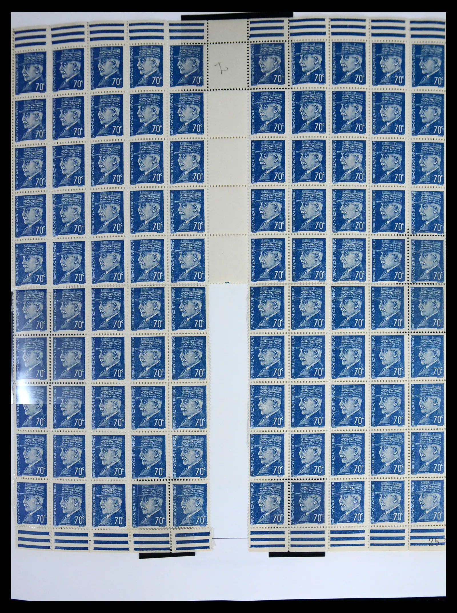 41596 0018 - Stamp collection 41596 France sheets/part sheets 1938-1970.