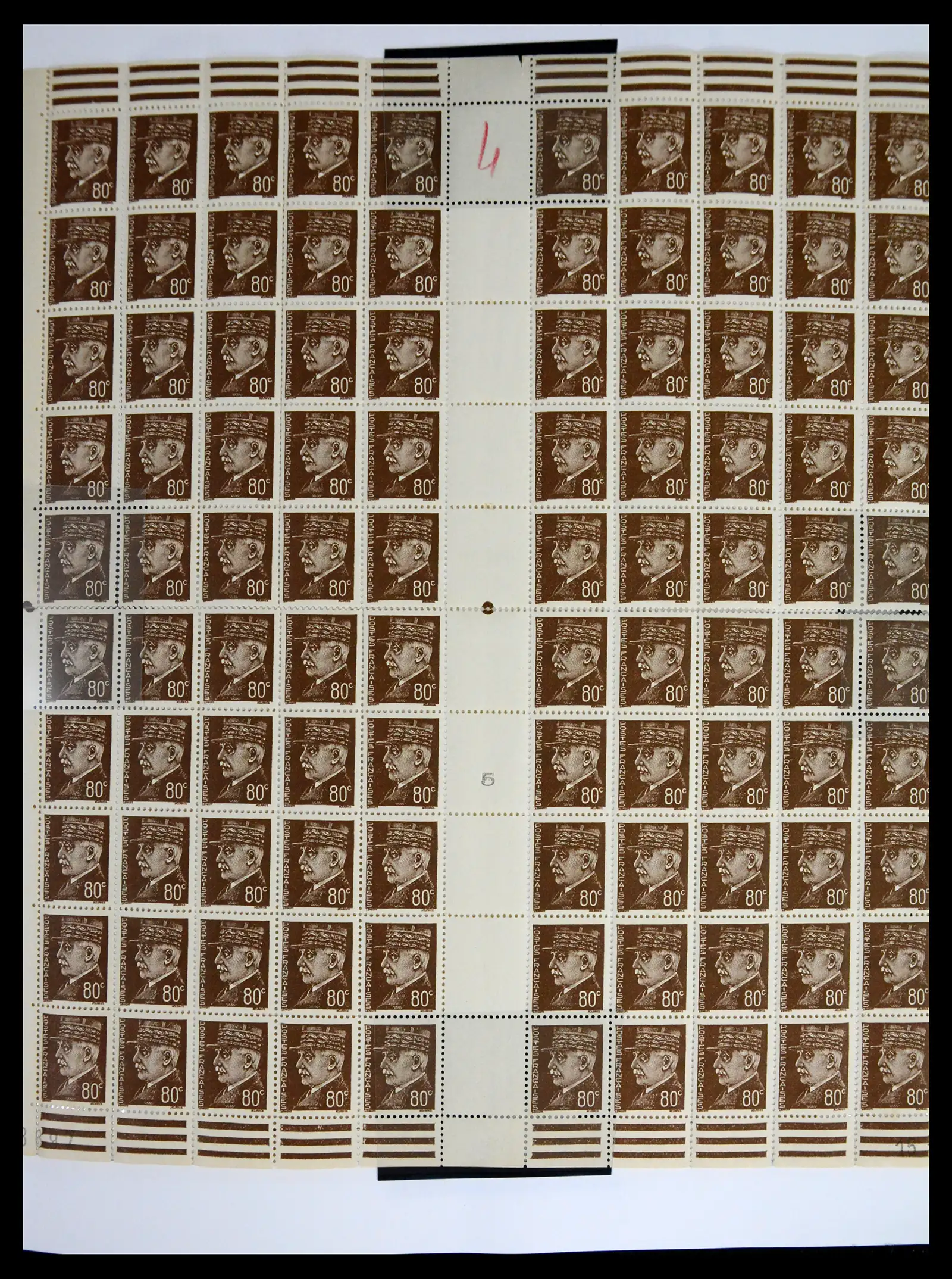 41596 0019 - Stamp collection 41596 France sheets/part sheets 1938-1970.