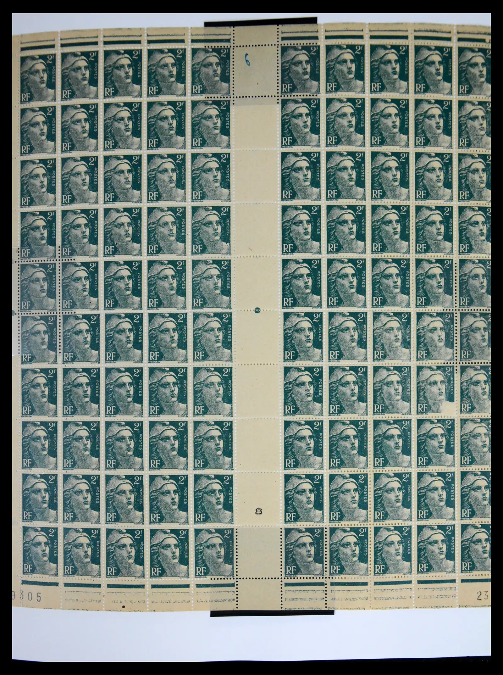 41596 0021 - Stamp collection 41596 France sheets/part sheets 1938-1970.