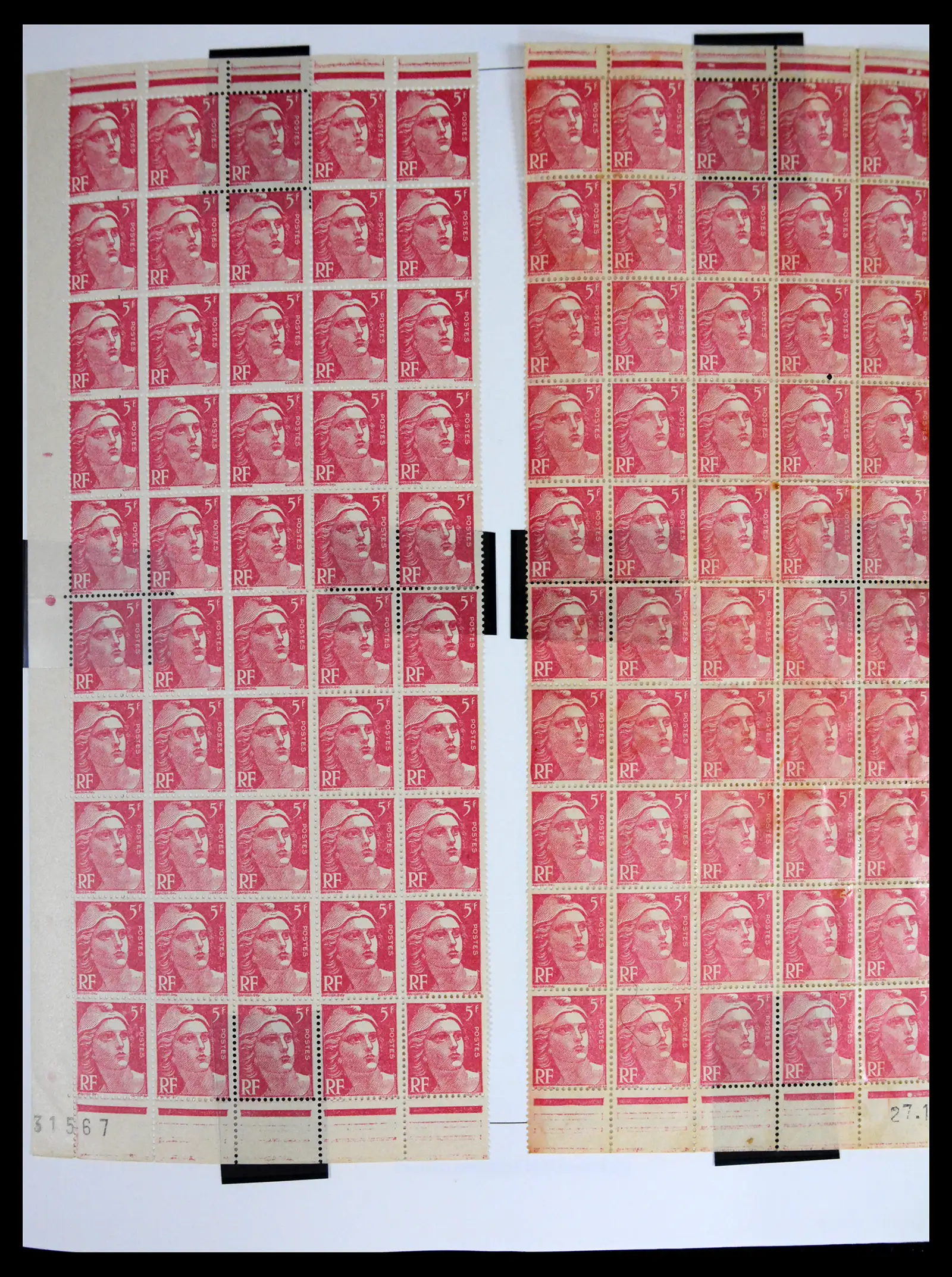 41596 0023 - Stamp collection 41596 France sheets/part sheets 1938-1970.