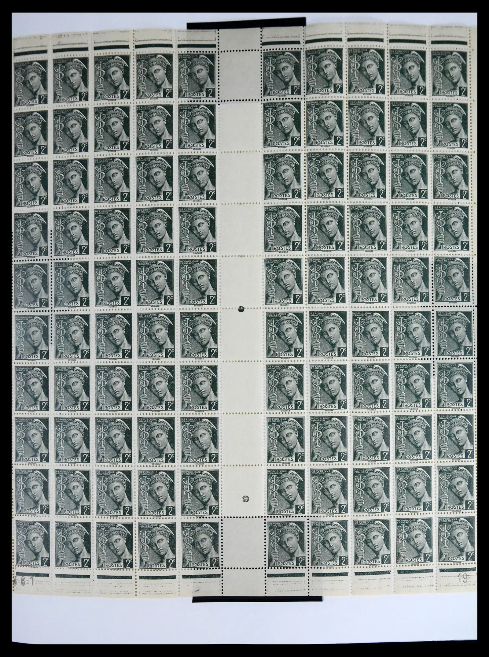 41596 0025 - Stamp collection 41596 France sheets/part sheets 1938-1970.