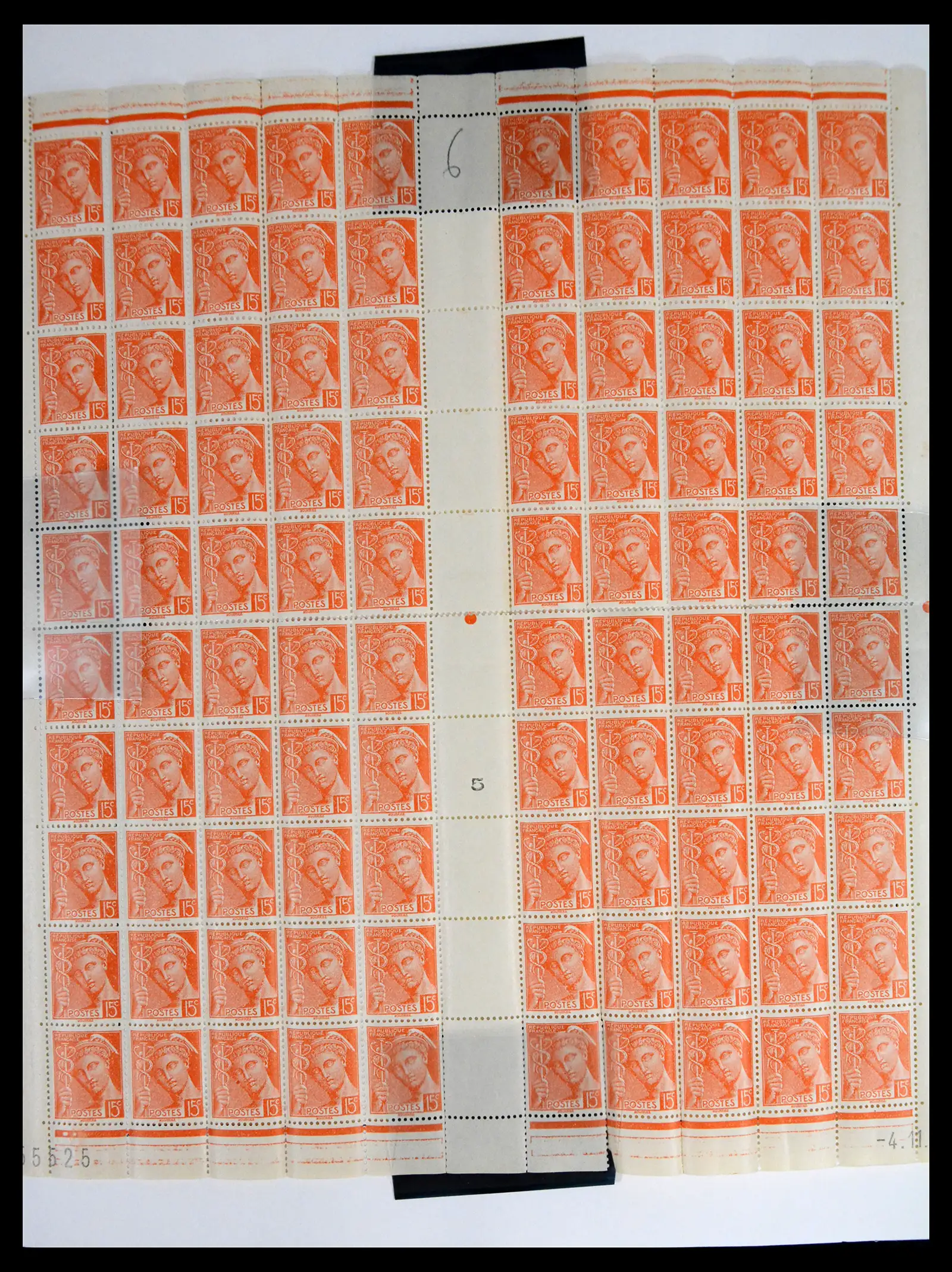 41596 0029 - Stamp collection 41596 France sheets/part sheets 1938-1970.