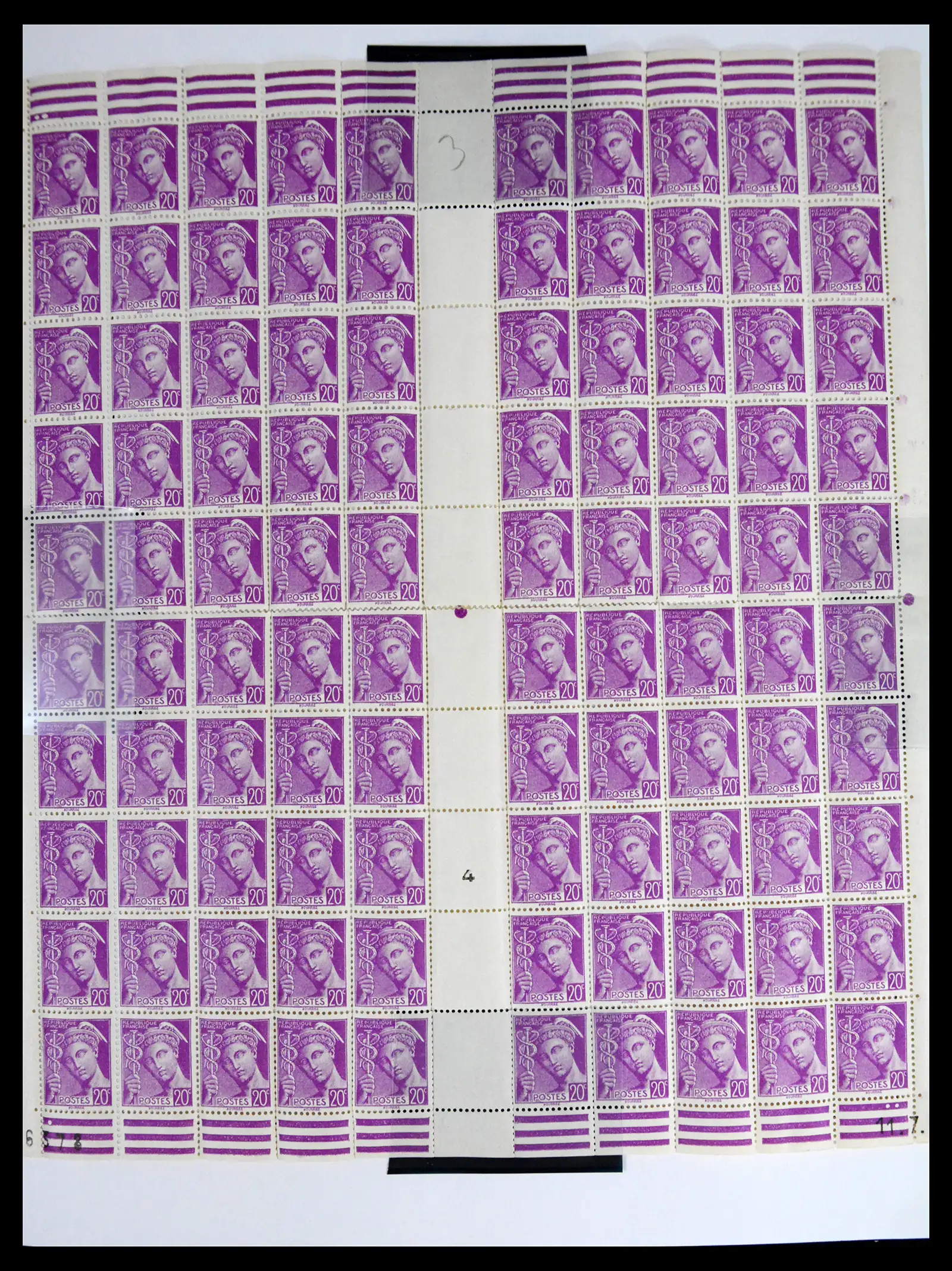 41596 0030 - Stamp collection 41596 France sheets/part sheets 1938-1970.
