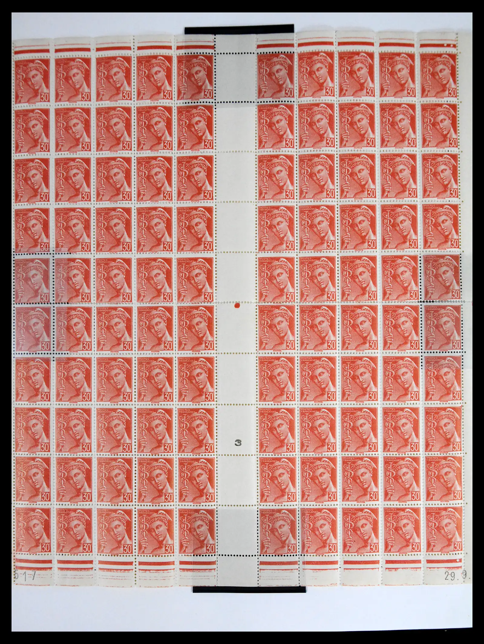 41596 0033 - Stamp collection 41596 France sheets/part sheets 1938-1970.