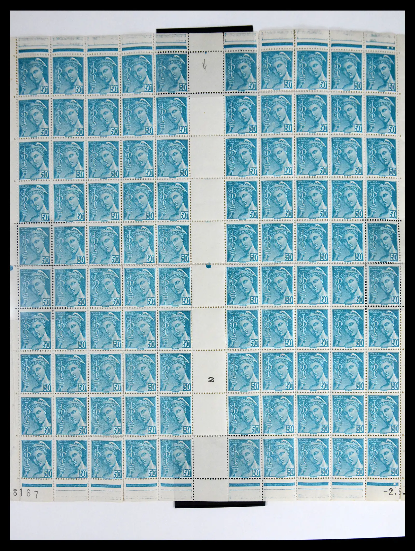 41596 0036 - Stamp collection 41596 France sheets/part sheets 1938-1970.