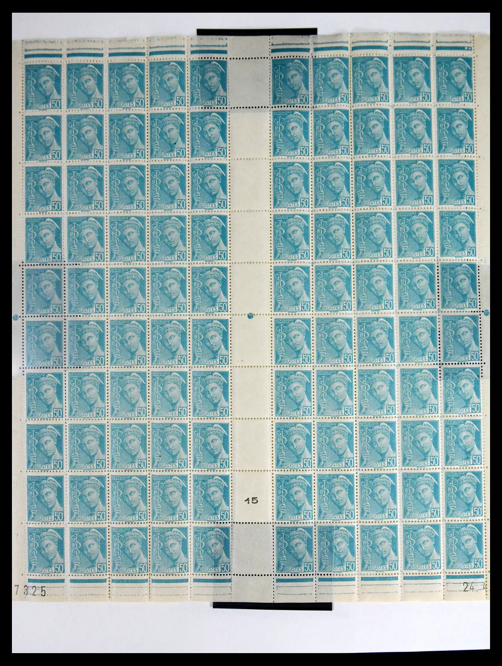 41596 0037 - Stamp collection 41596 France sheets/part sheets 1938-1970.