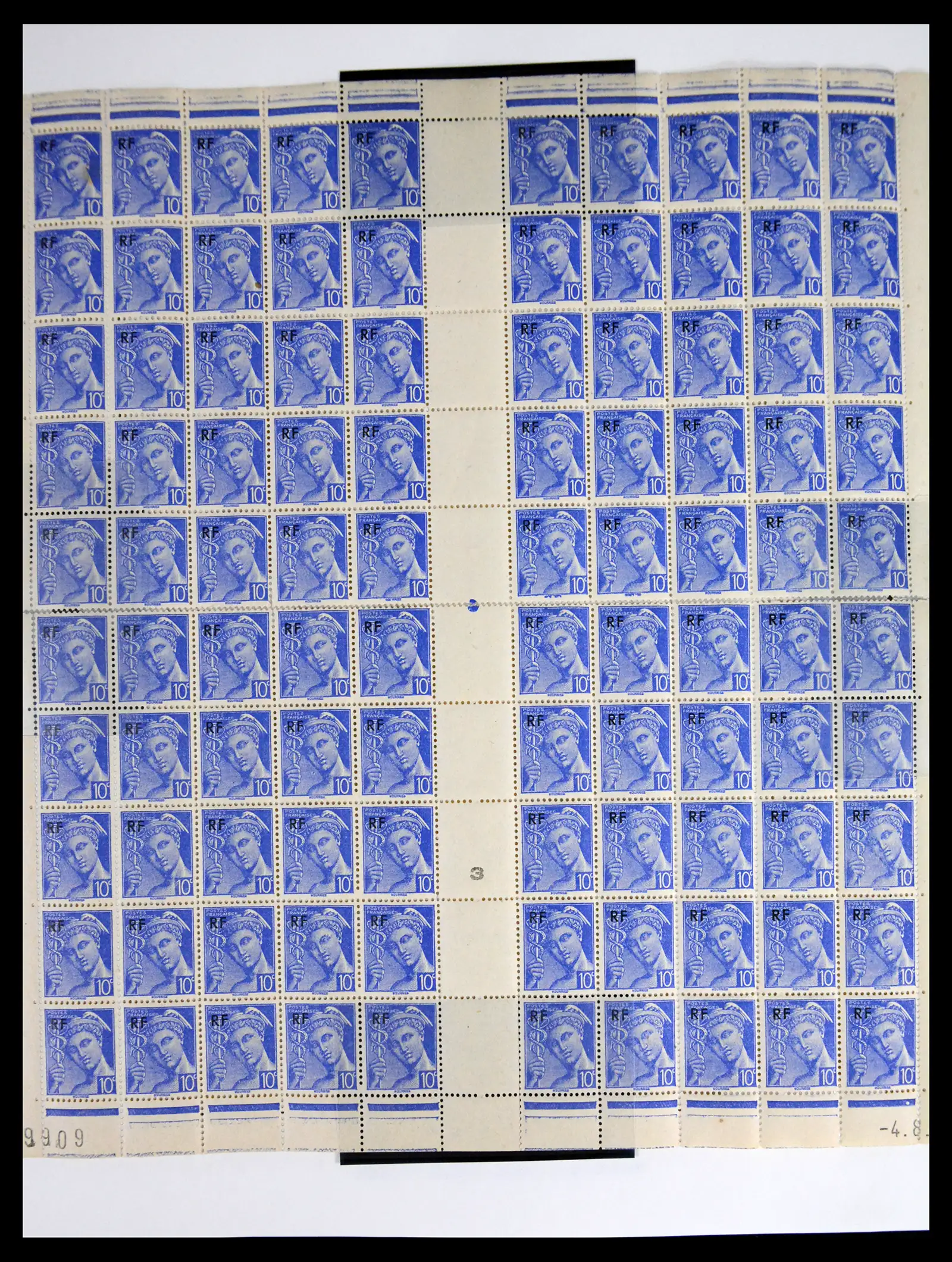 41596 0039 - Stamp collection 41596 France sheets/part sheets 1938-1970.