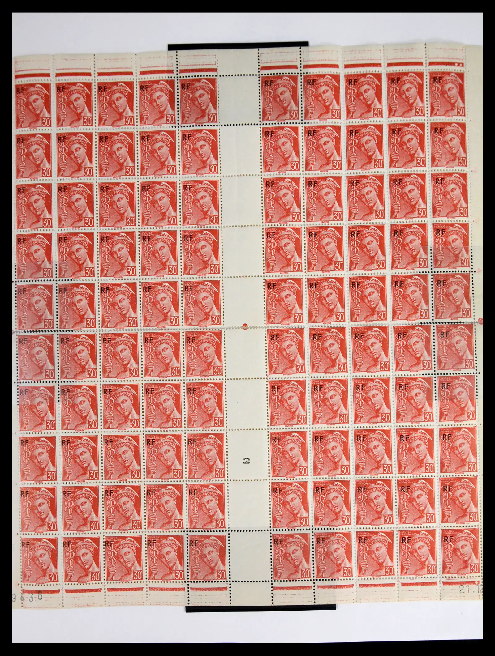 41596 0040 - Stamp collection 41596 France sheets/part sheets 1938-1970.