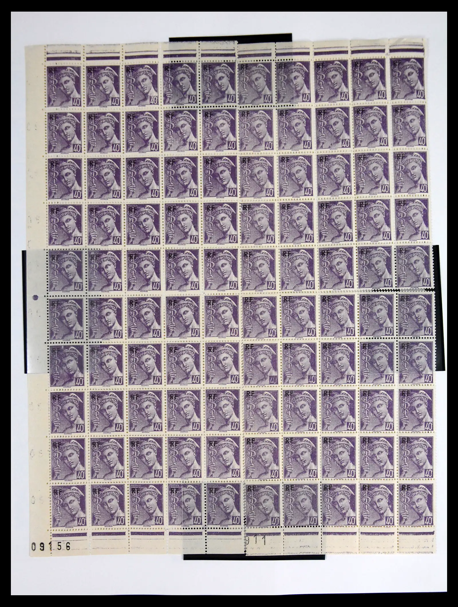 41596 0041 - Stamp collection 41596 France sheets/part sheets 1938-1970.