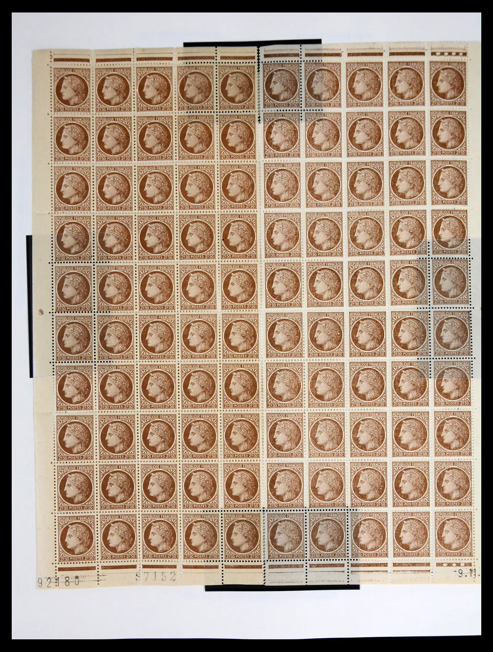 41596 0047 - Stamp collection 41596 France sheets/part sheets 1938-1970.