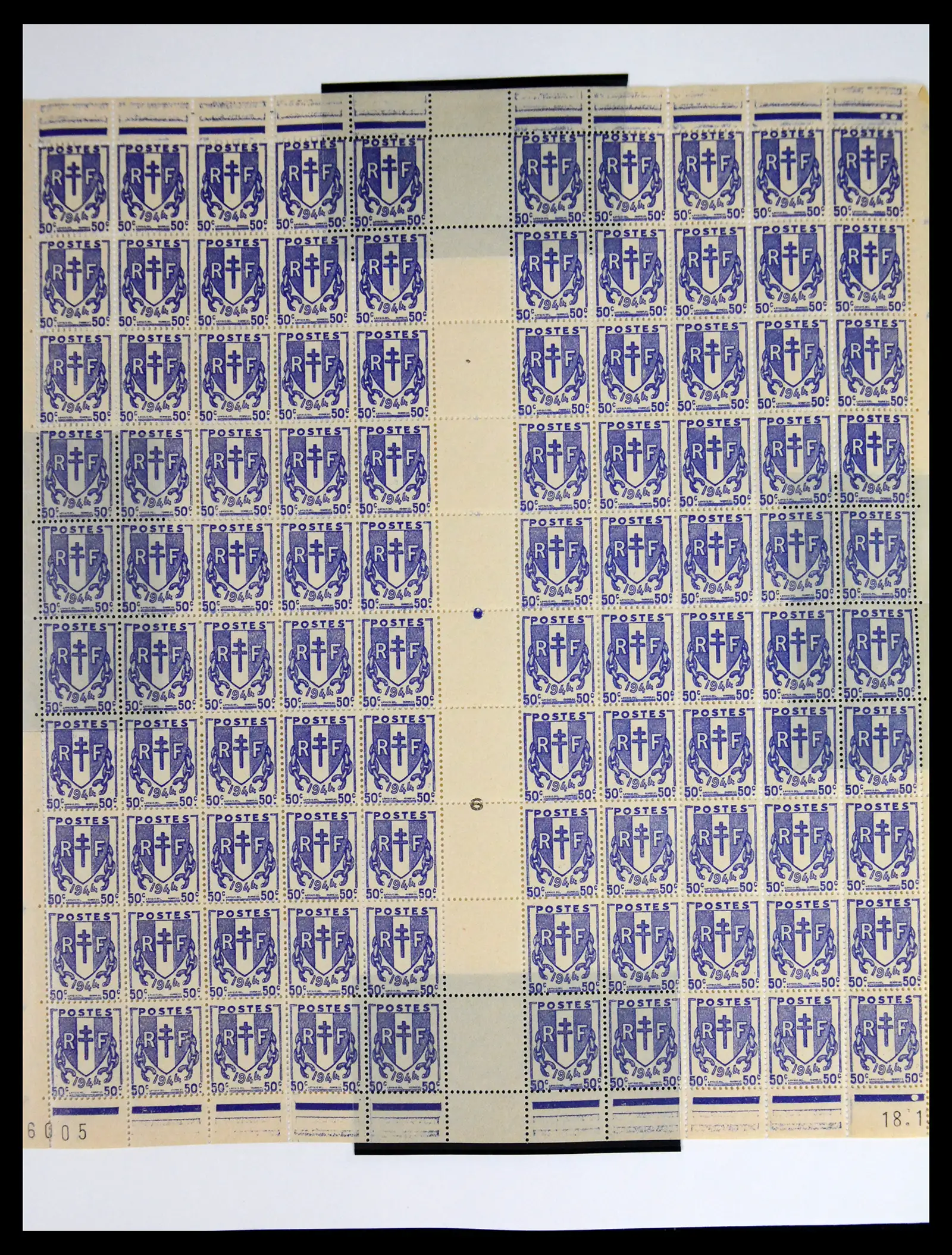 41596 0051 - Stamp collection 41596 France sheets/part sheets 1938-1970.