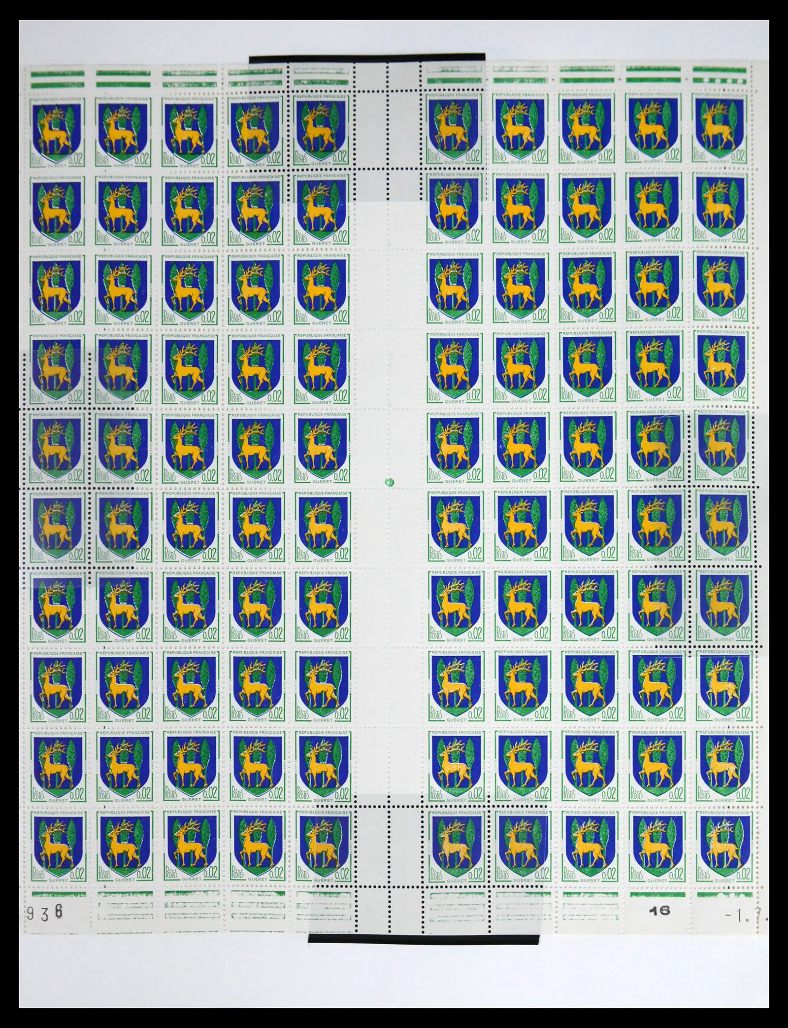 41596 0053 - Stamp collection 41596 France sheets/part sheets 1938-1970.