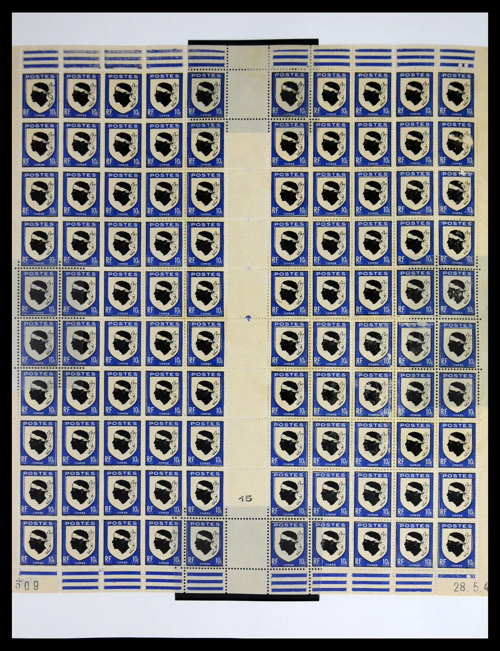 41596 0057 - Stamp collection 41596 France sheets/part sheets 1938-1970.