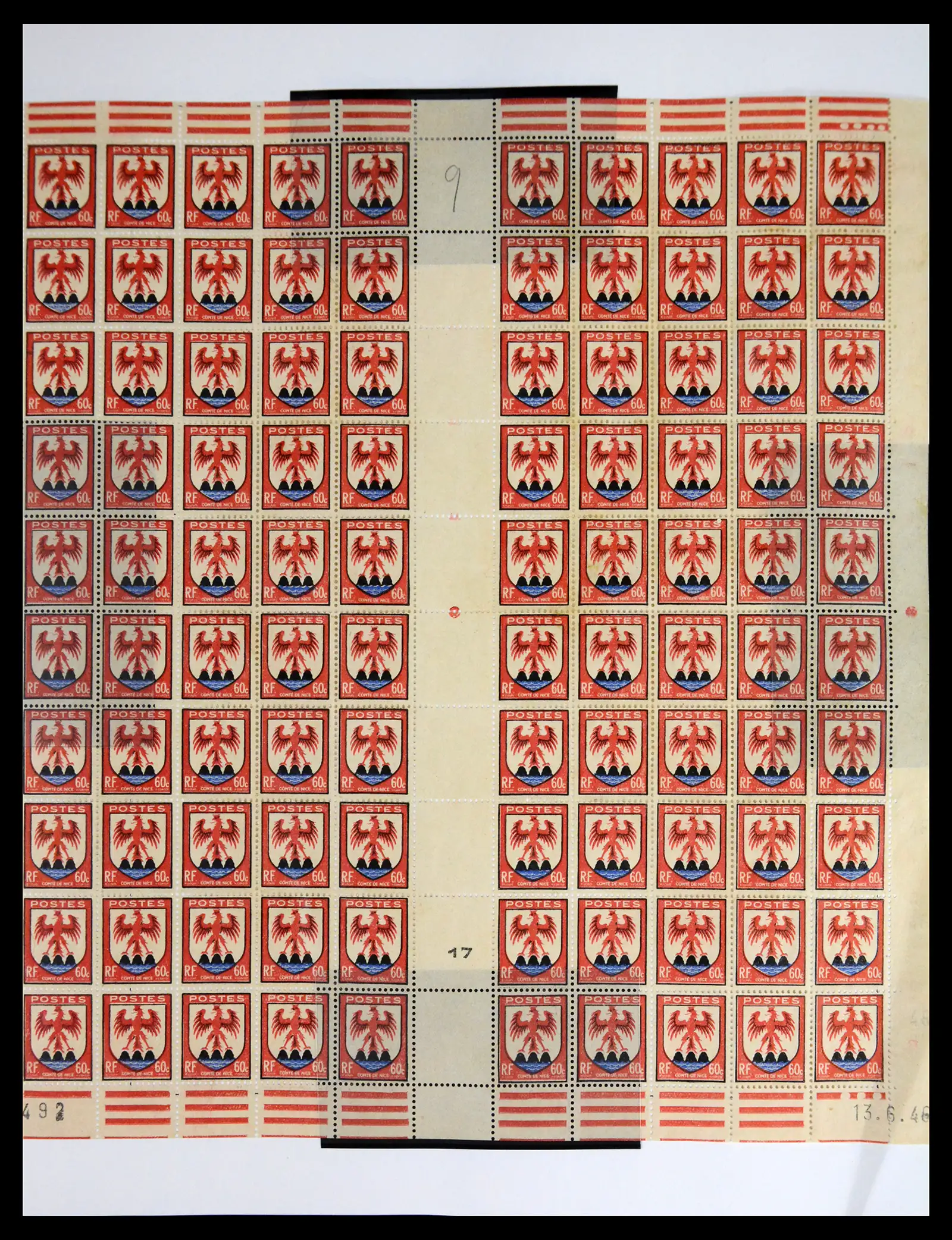 41596 0060 - Stamp collection 41596 France sheets/part sheets 1938-1970.