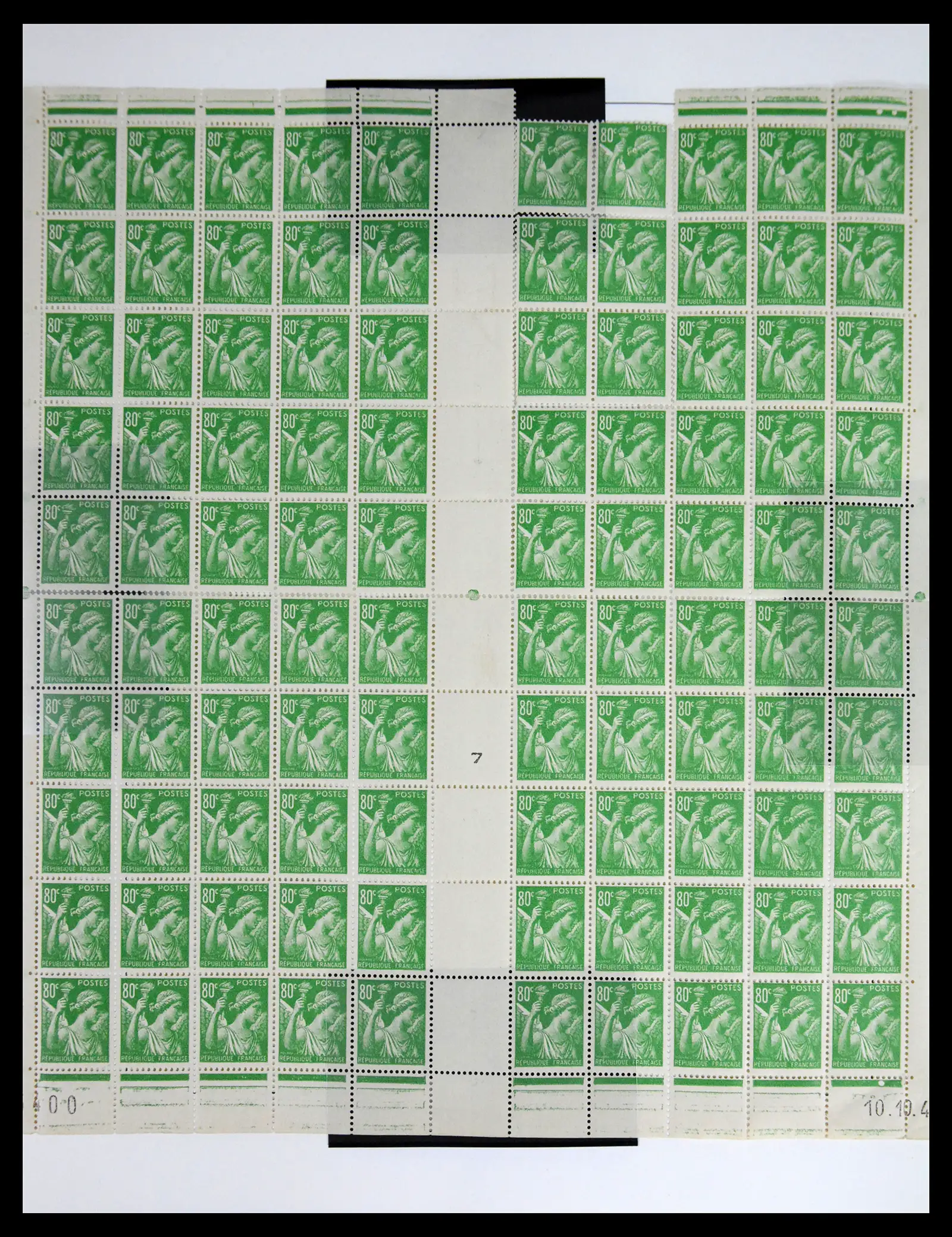 41596 0061 - Stamp collection 41596 France sheets/part sheets 1938-1970.
