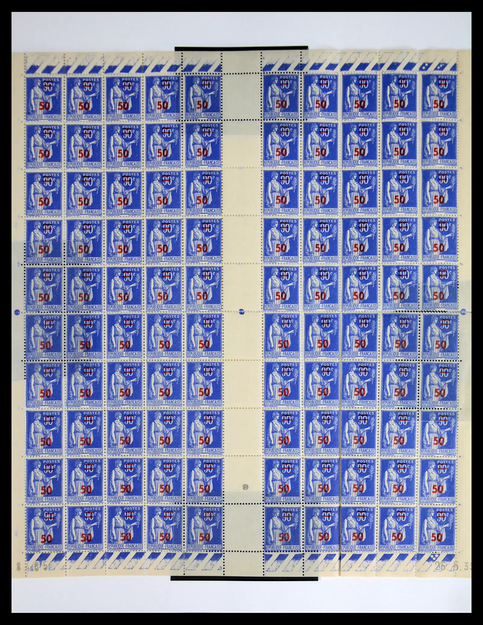 41596 0066 - Stamp collection 41596 France sheets/part sheets 1938-1970.