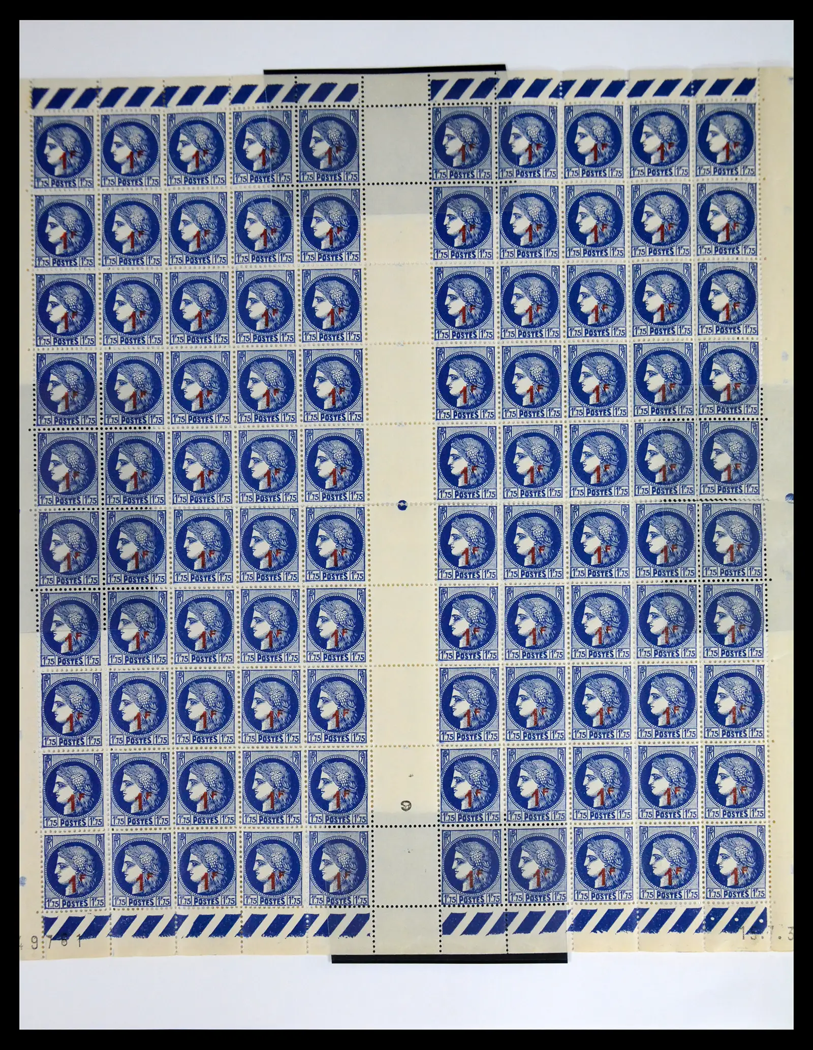 41596 0068 - Stamp collection 41596 France sheets/part sheets 1938-1970.