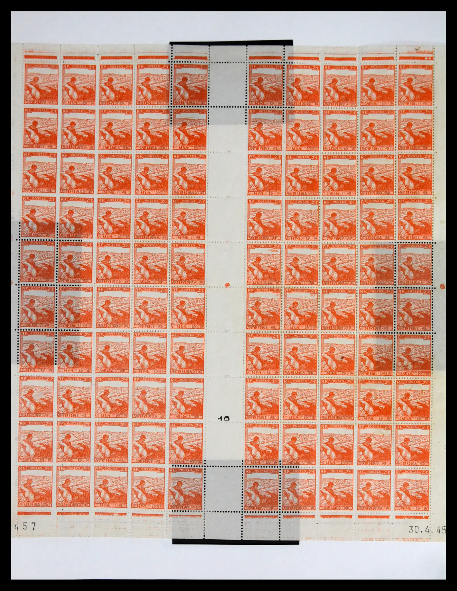 41596 0069 - Stamp collection 41596 France sheets/part sheets 1938-1970.